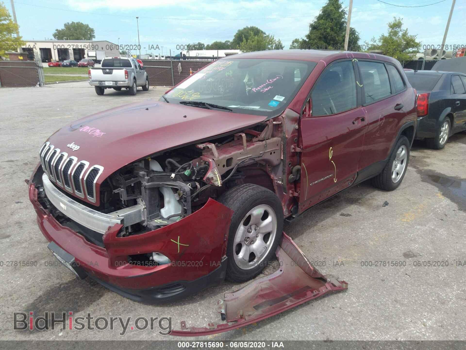 2014 JEEP CHEROKEE - VIN: 1C4PJMAB0EW215921 - Фото 2