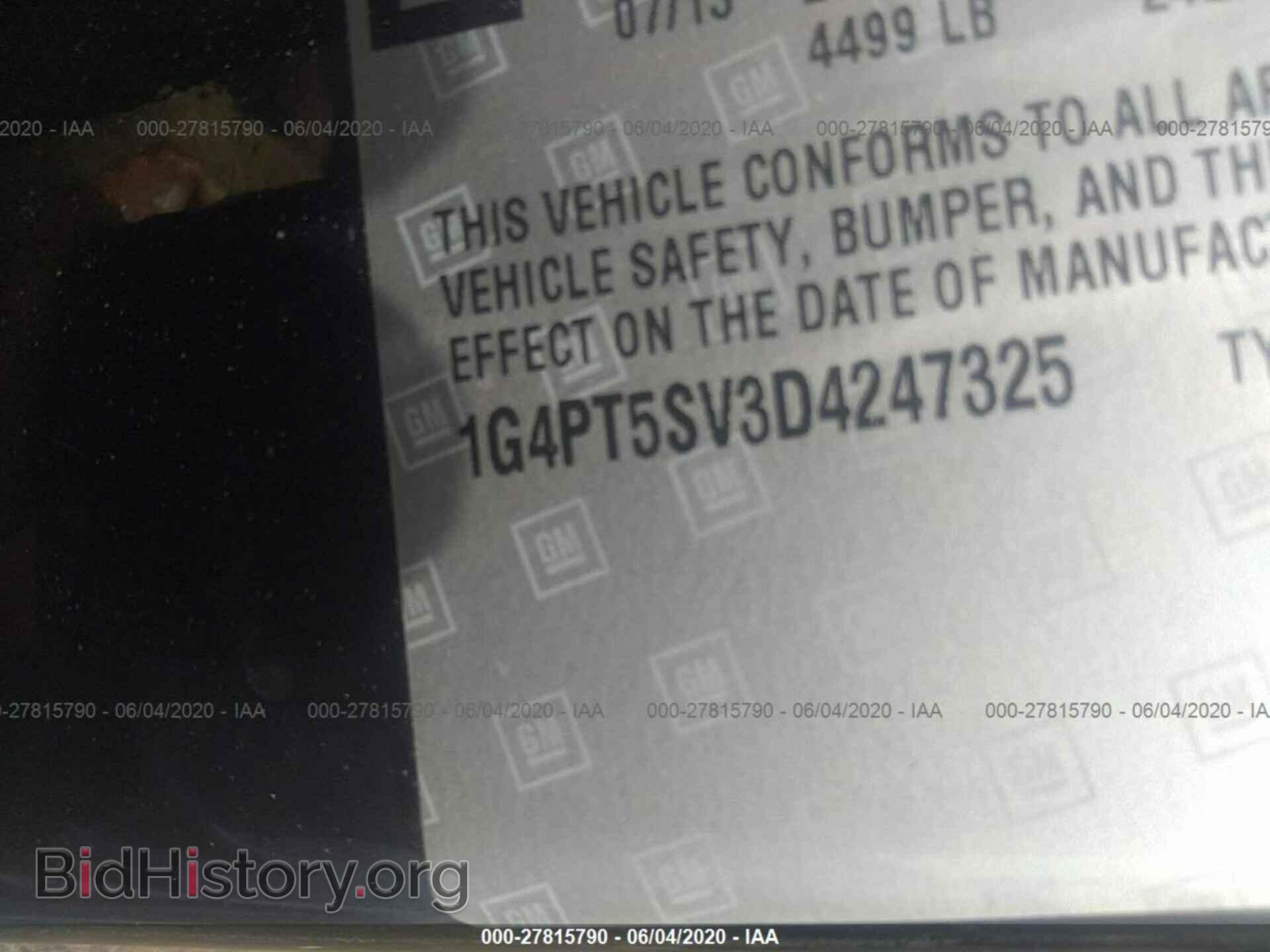 2013 BUICK VERANO - VIN: 1G4PT5SV3D4247325 - Photo 9