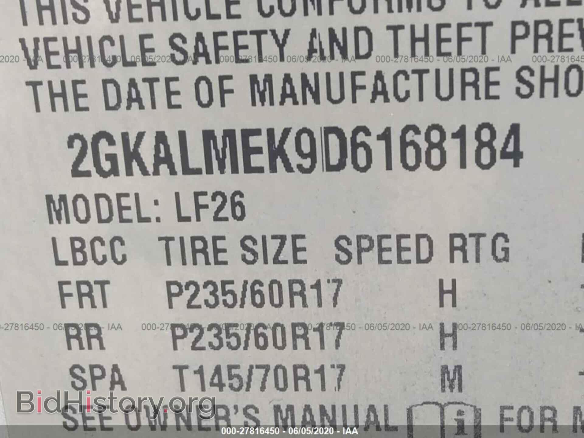 2013 GMC TERRAIN - VIN: 2GKALMEK9D6168184 - Photo 9