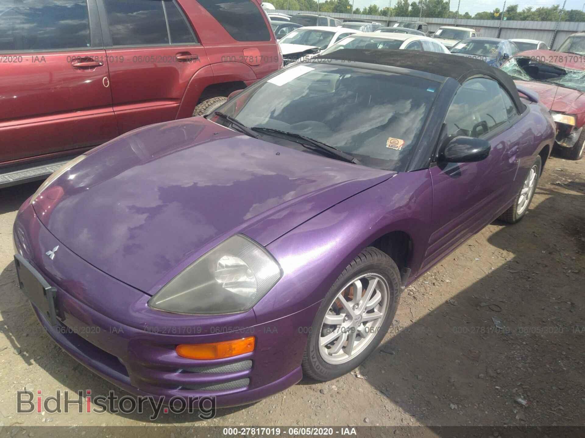 2002 MITSUBISHI ECLIPSE - VIN: 4A3AE45G42E076990 - Фото 2