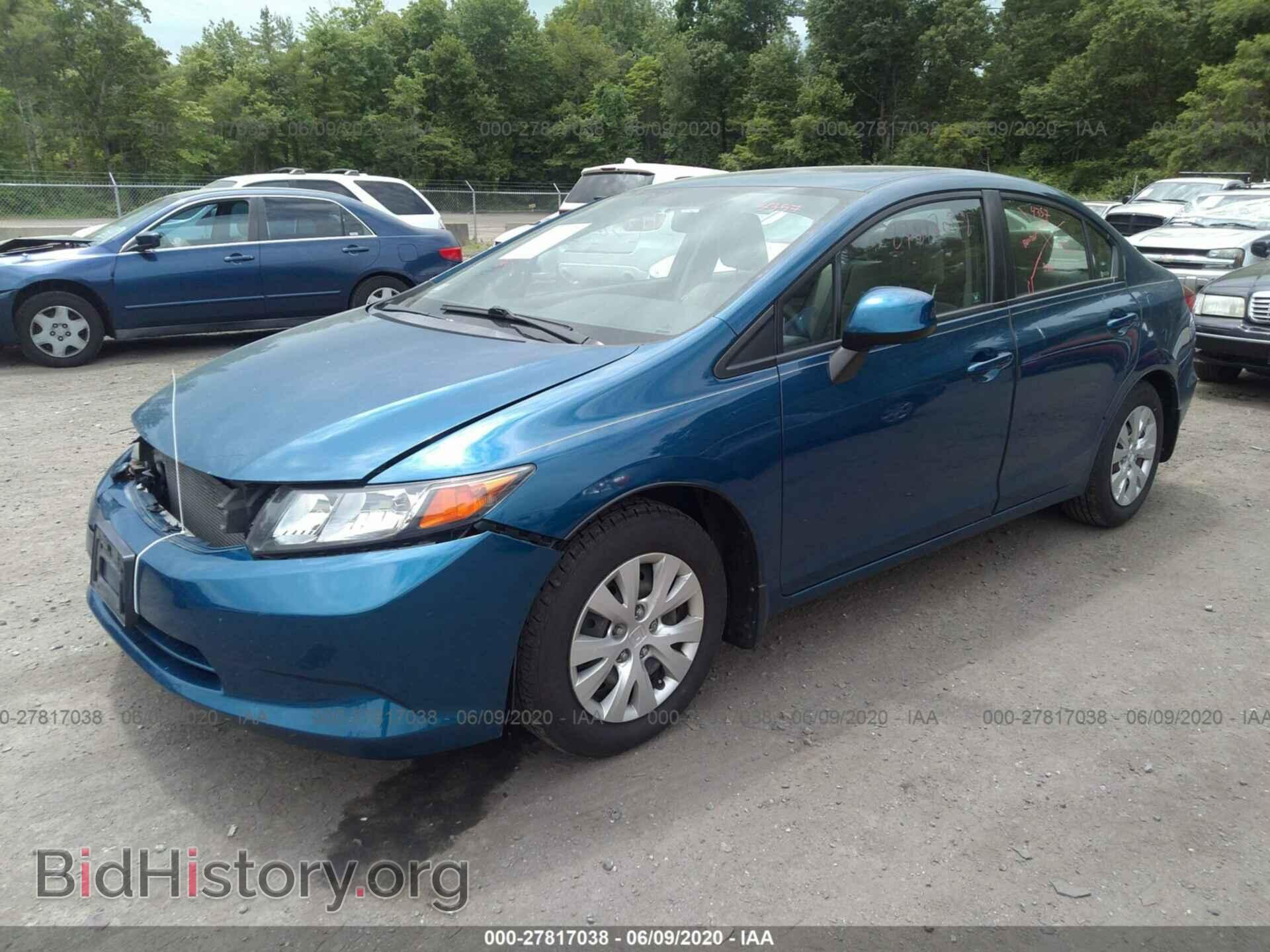 2012 HONDA CIVIC - VIN: 2HGFB2F52CH531446 - Фото 2