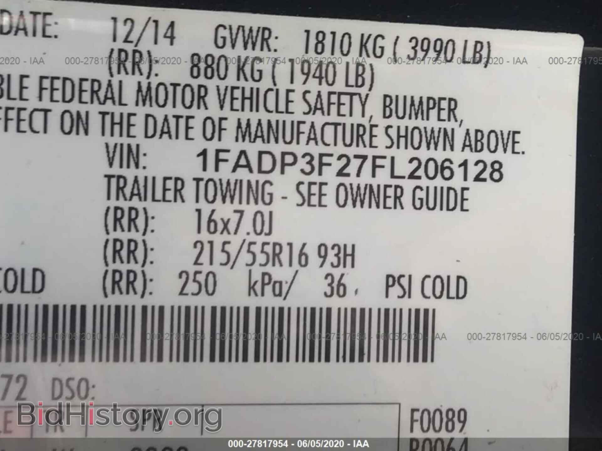 2015 FORD FOCUS - VIN: 1FADP3F27FL206128 - Photo 9