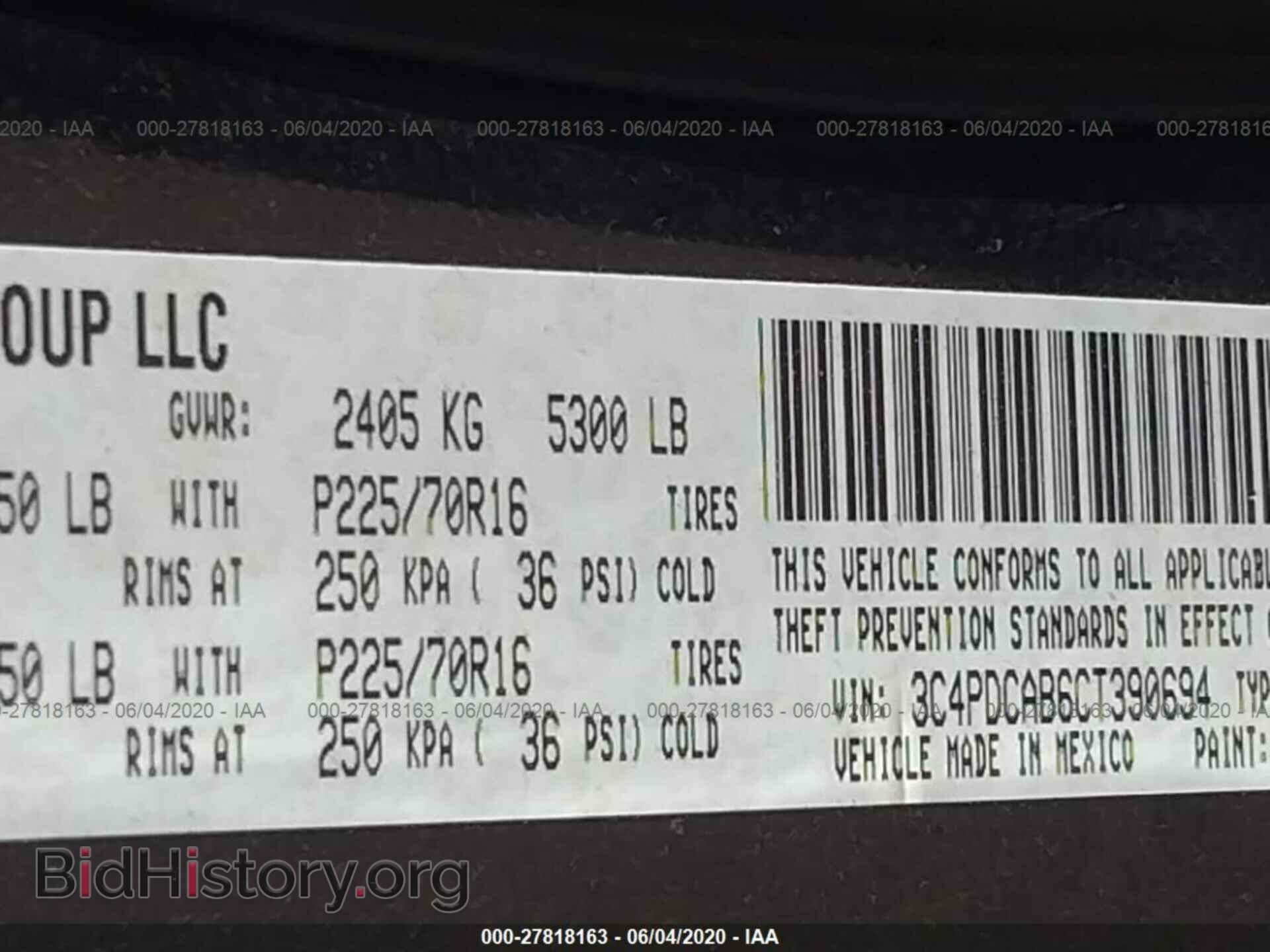 2012 DODGE JOURNEY - VIN: 3C4PDCAB6CT390694 - Photo 9
