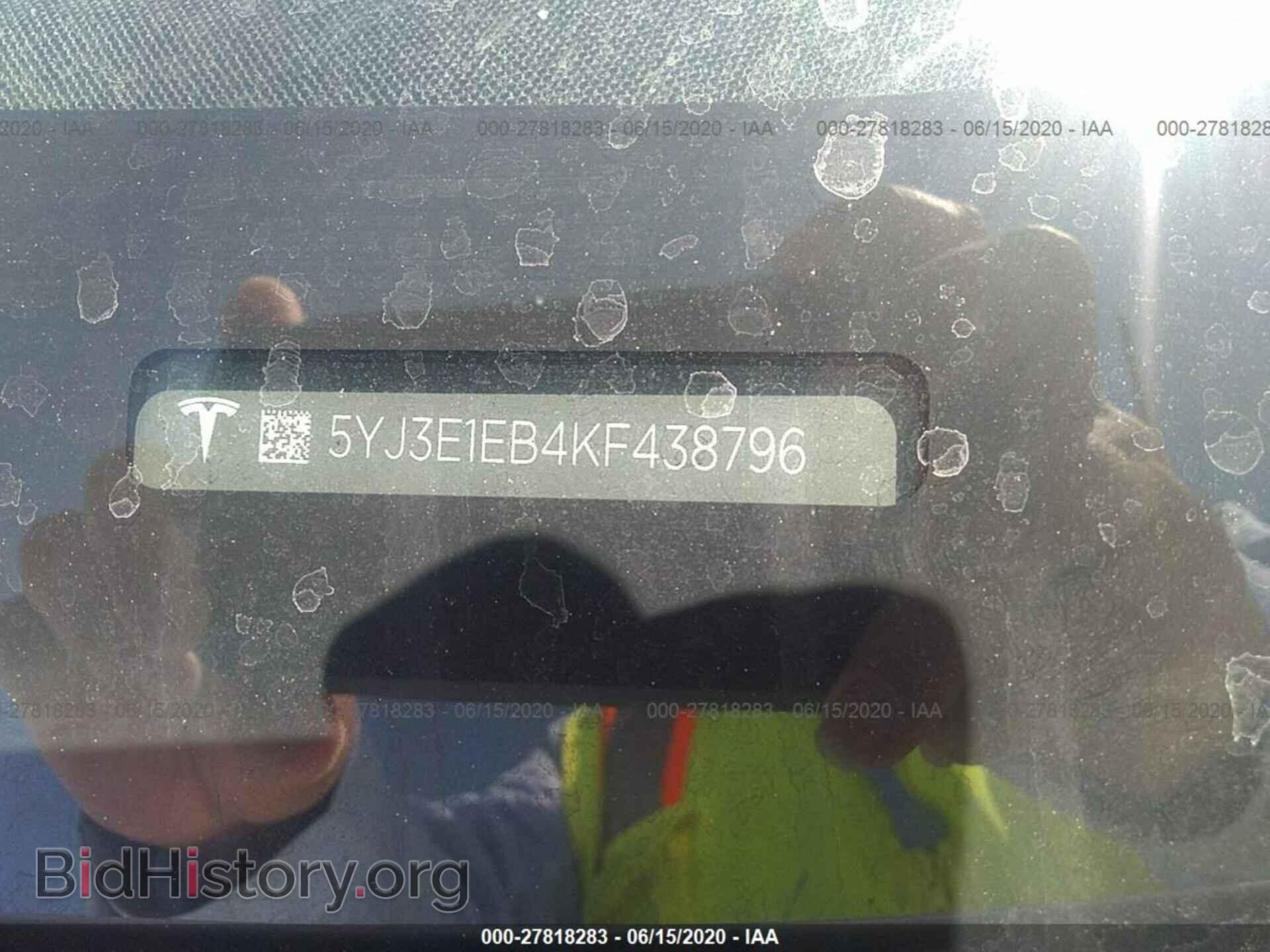 2019 TESLA MODEL 3 - VIN: 5YJ3E1EB4KF438796 - Photo 9