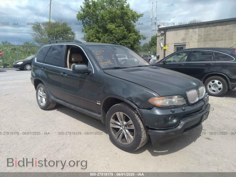 2005 BMW X5 4.4I (VIN 5UXFB53585LV14207) — photo 1 of 11, IAAI, damage: front end
