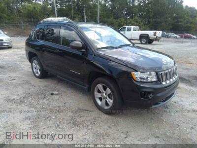 2012 Jeep COMPASS Sport, black — VIN 1C4NJCBA7CD660298, IAAI