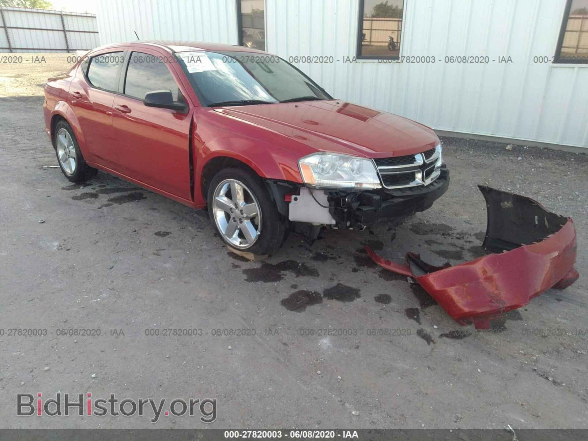Фотография 1C3CDZAB8DN632182 - DODGE AVENGER 2013