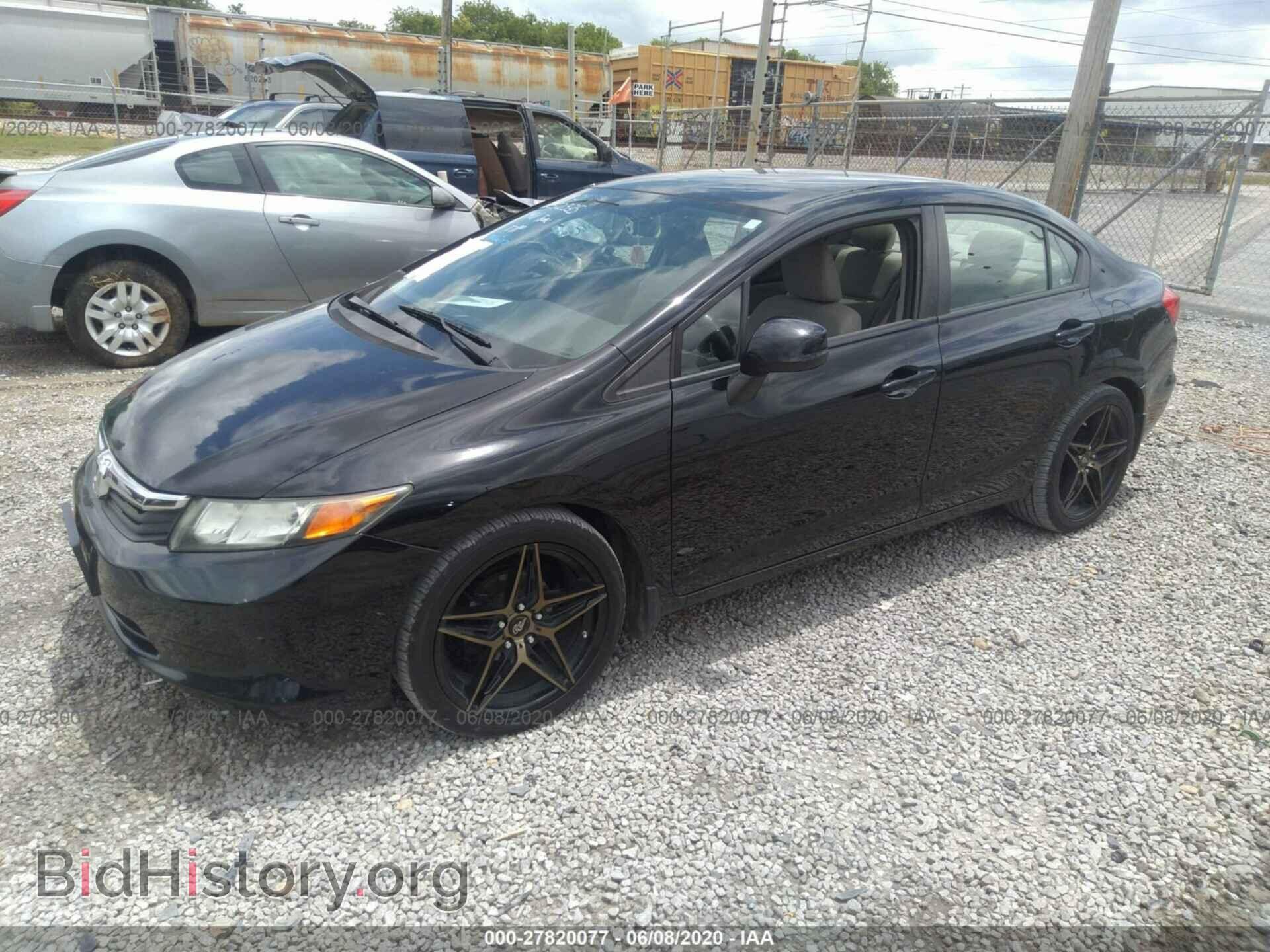 2012 HONDA CIVIC - VIN: 2HGFB2F56CH332335 - Фото 2