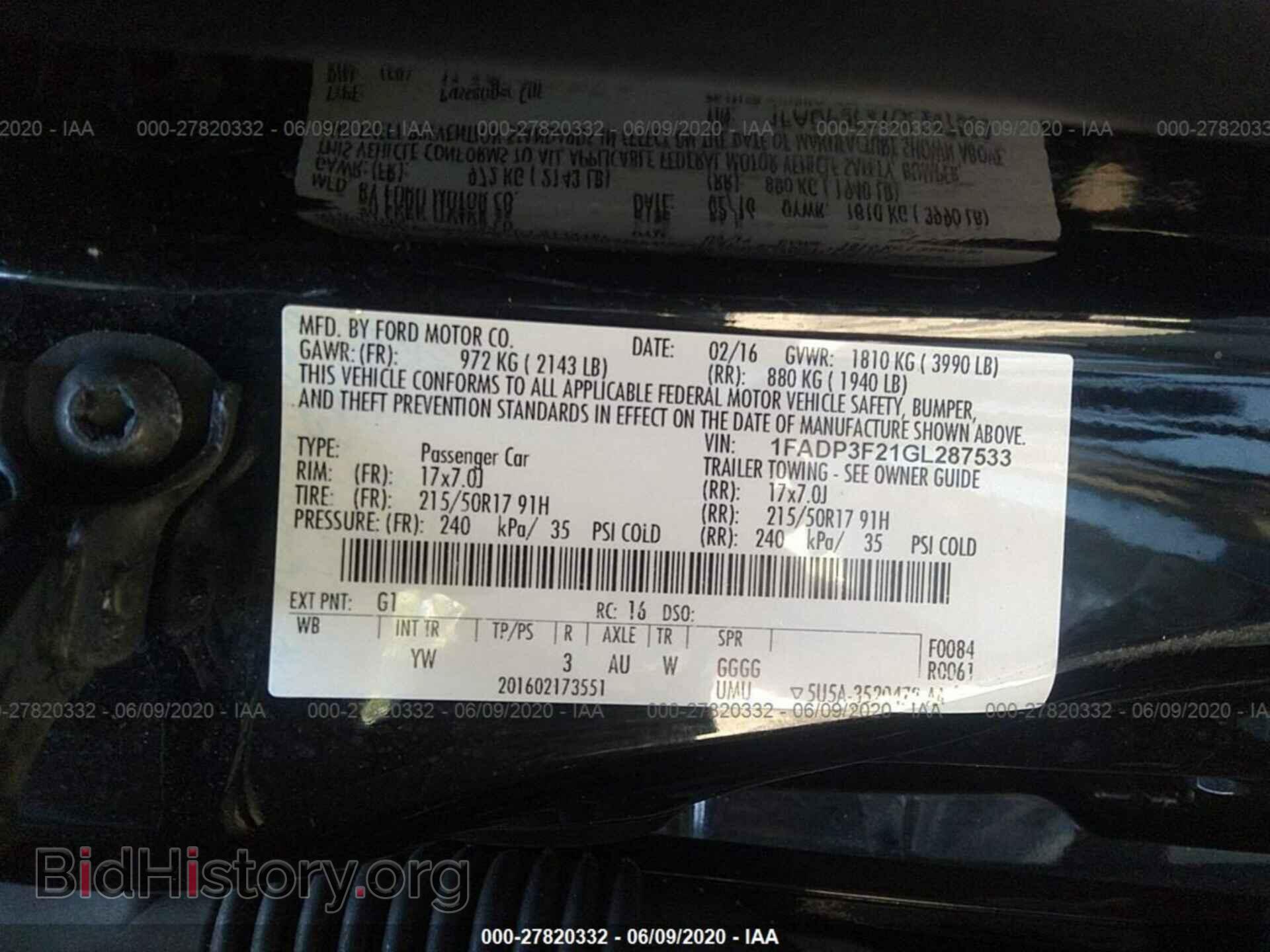 2016 FORD FOCUS - VIN: 1FADP3F21GL287533 - Photo 9