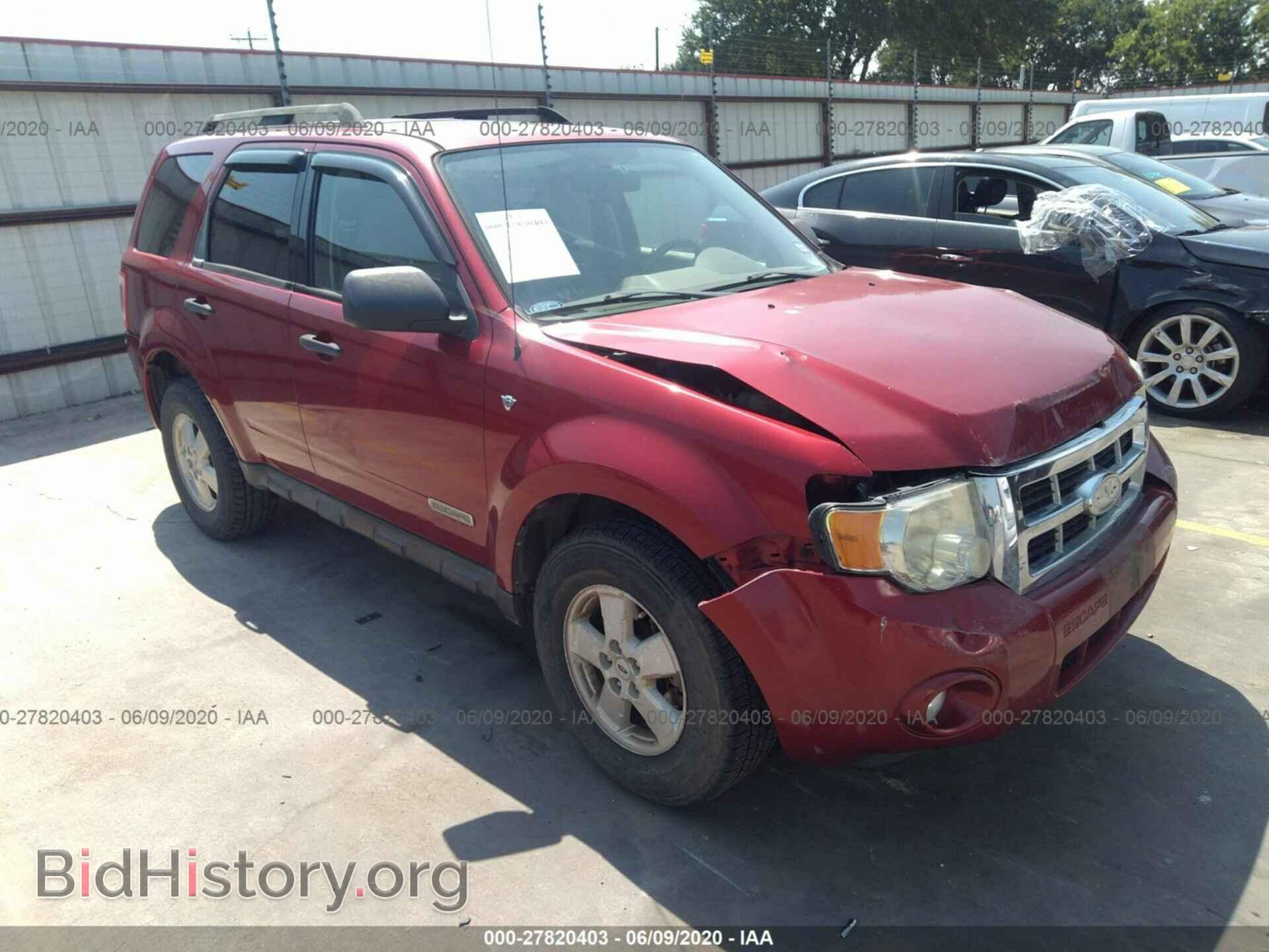 Фотография 1FMCU03148KA44309 - FORD ESCAPE 2008