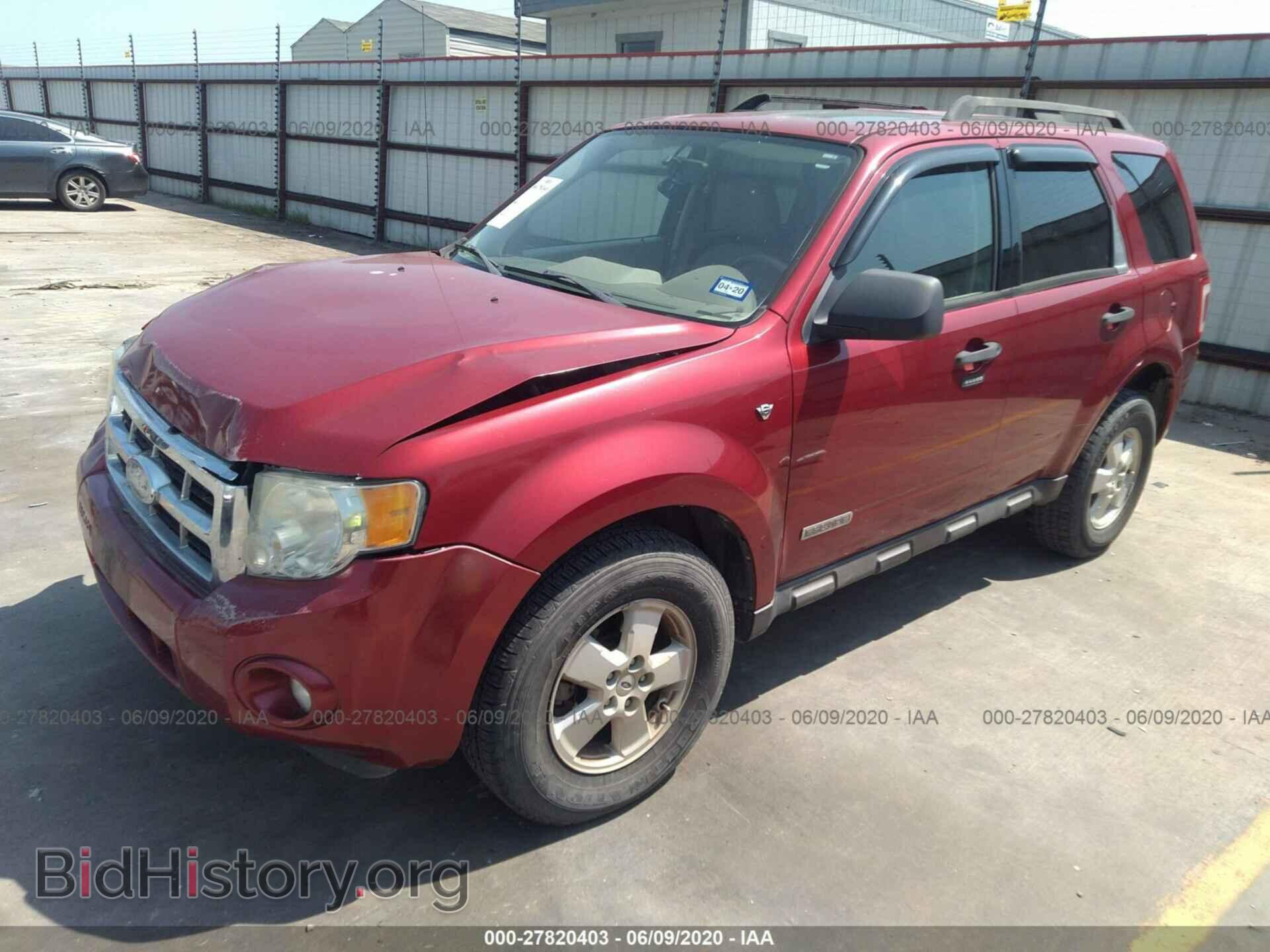2008 FORD ESCAPE - VIN: 1FMCU03148KA44309 - Photo 2