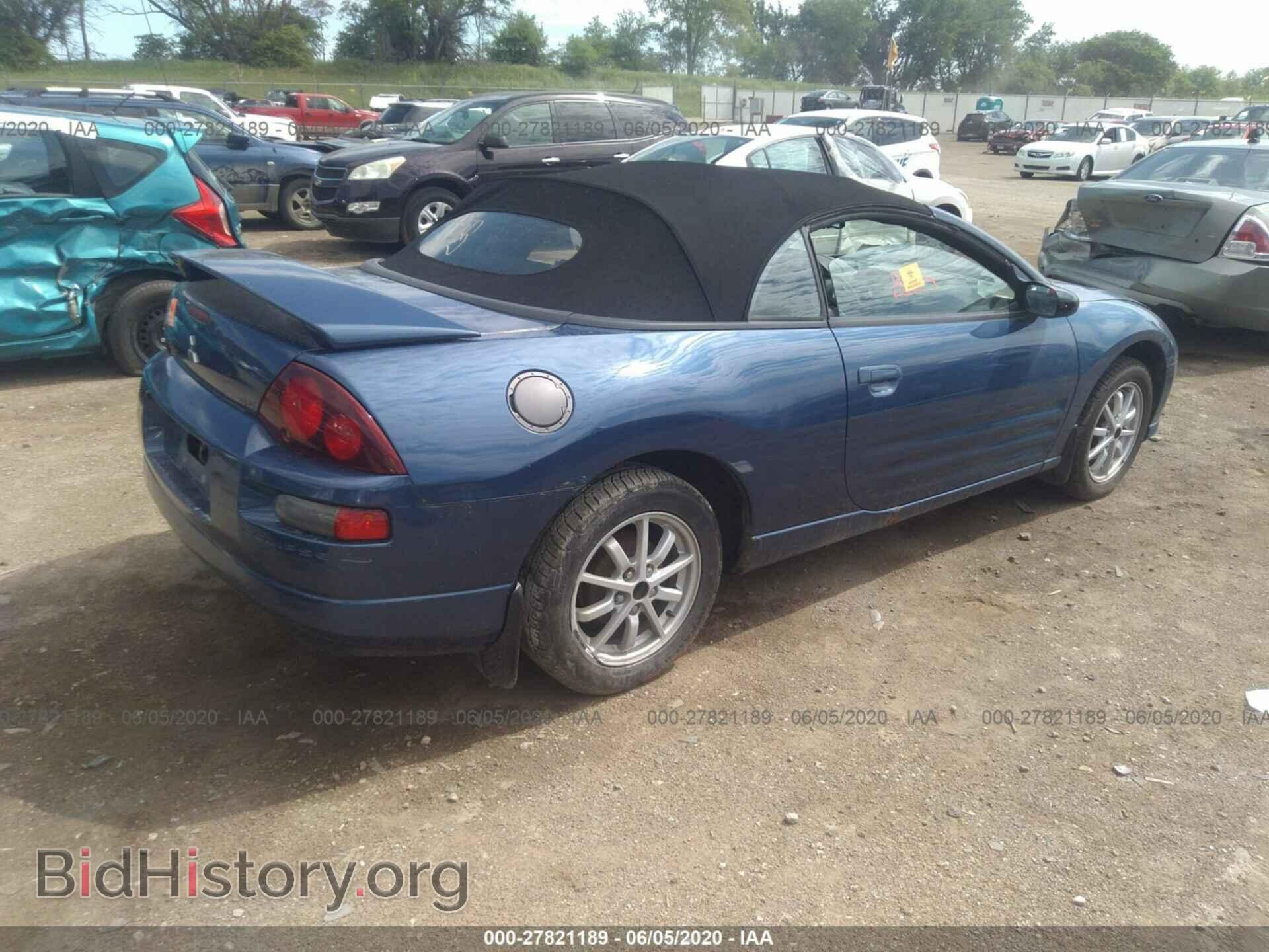 2002 MITSUBISHI ECLIPSE - VIN: 4A3AE45G62E029573 - Фото 4