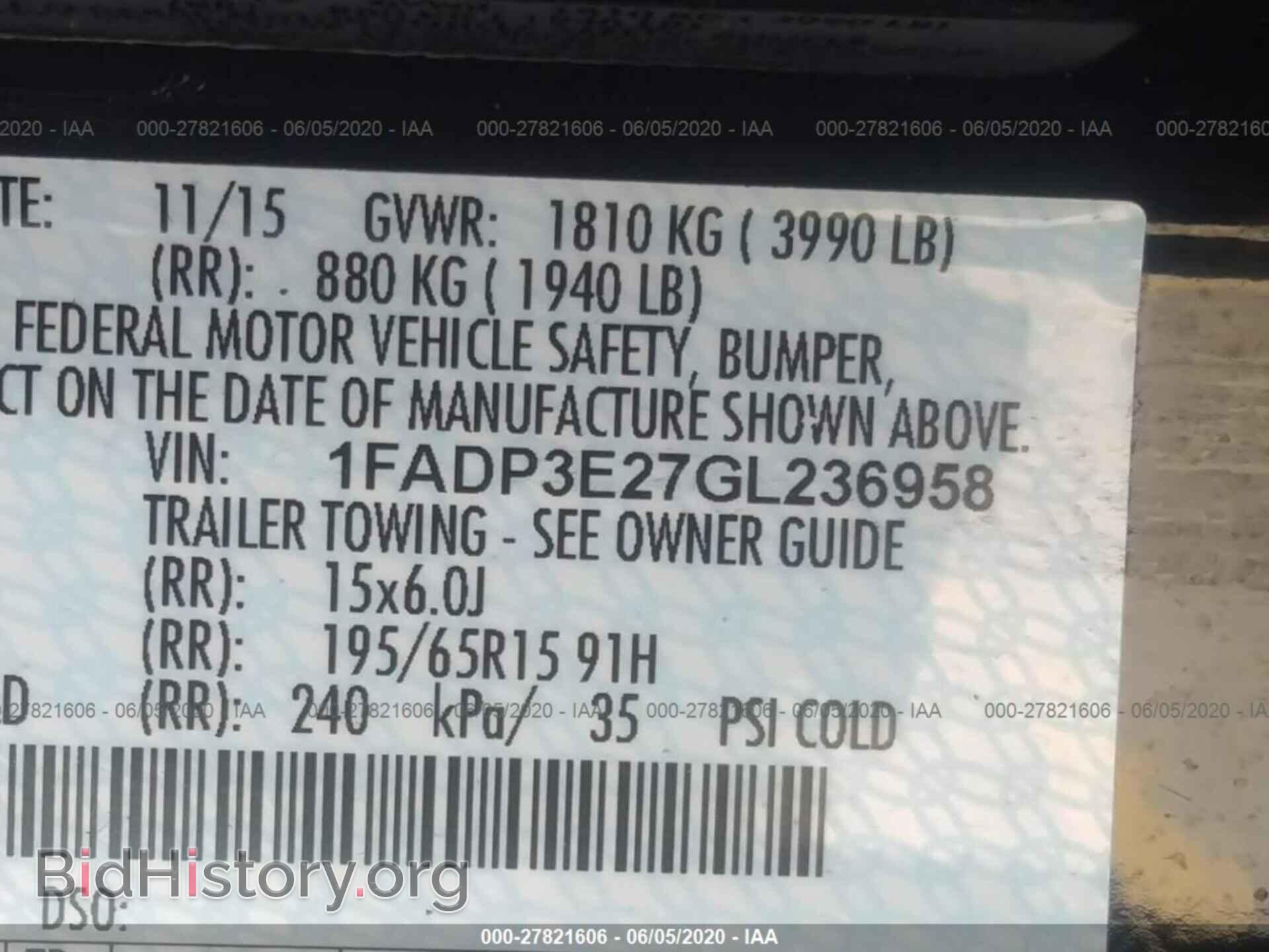 2016 FORD FOCUS - VIN: 1FADP3E27GL236958 - Photo 9