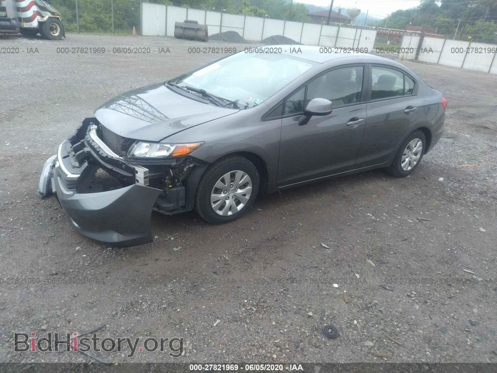 2012 HONDA CIVIC - VIN: 19XFB2F59CE046151 - Фото 2