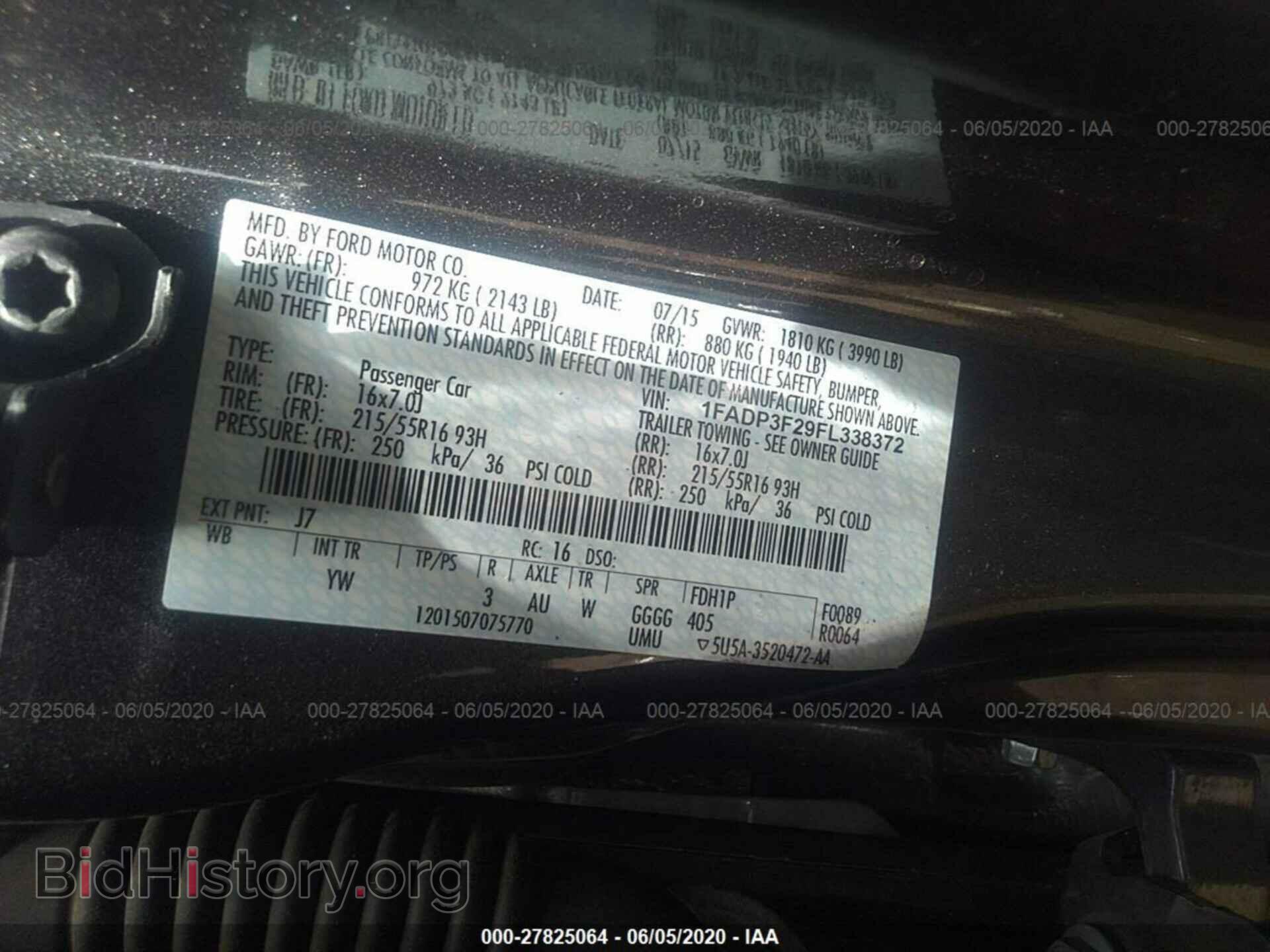 2015 FORD FOCUS - VIN: 1FADP3F29FL338372 - Фото 9