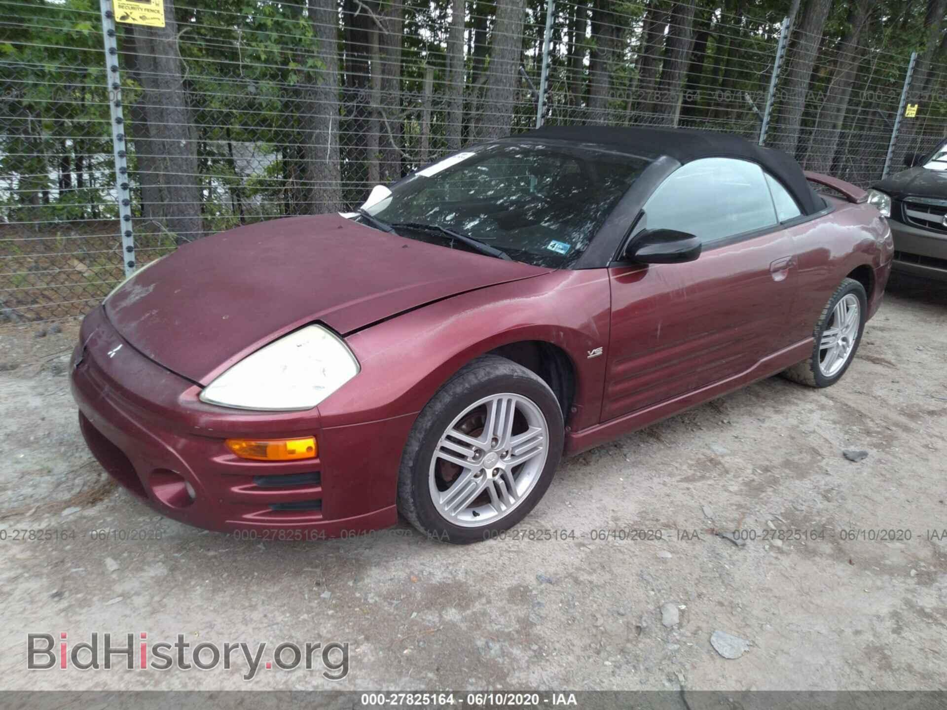 2003 MITSUBISHI ECLIPSE - VIN: 4A3AE55H73E177344 - Фото 2