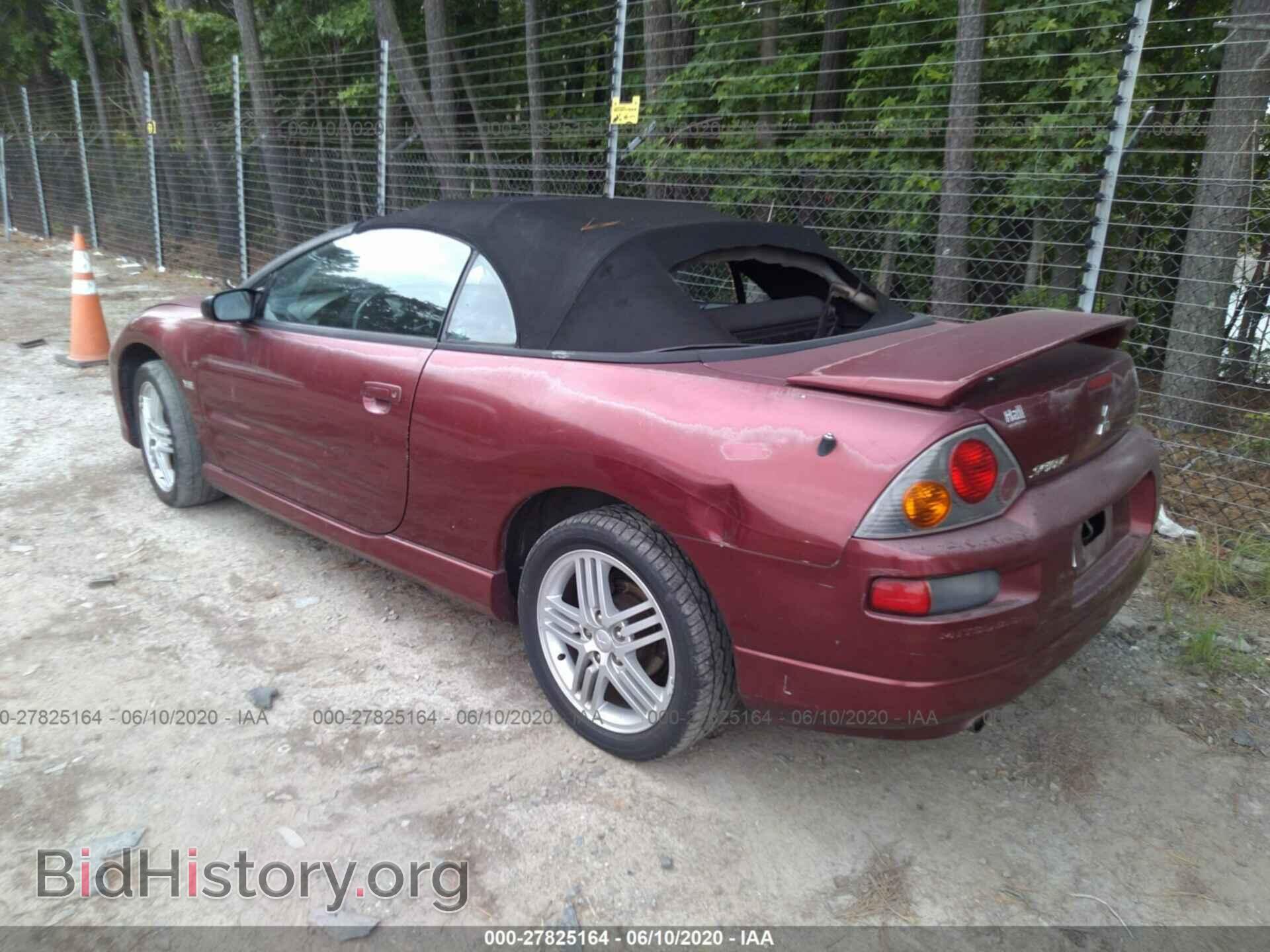 2003 MITSUBISHI ECLIPSE - VIN: 4A3AE55H73E177344 - Фото 3