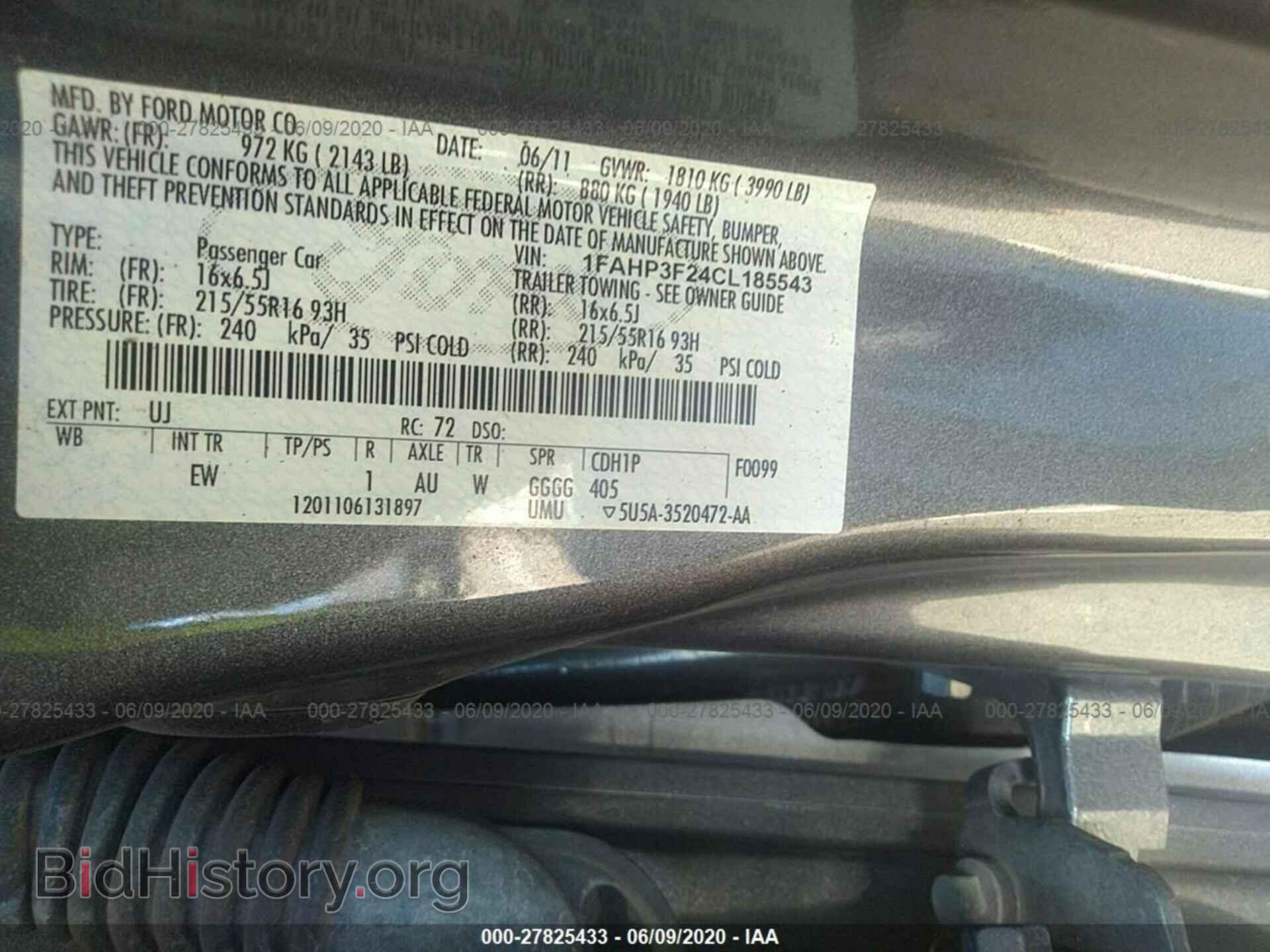 2012 FORD FOCUS - VIN: 1FAHP3F24CL185543 - Photo 9
