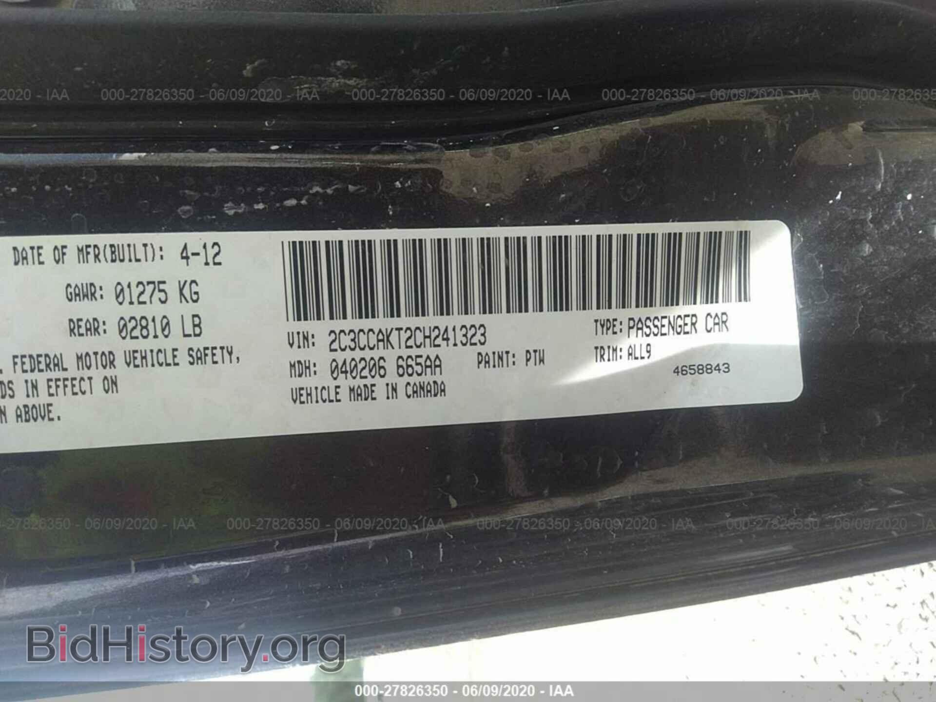 2012 CHRYSLER 300 - VIN: 2C3CCAKT2CH241323 - Фото 9