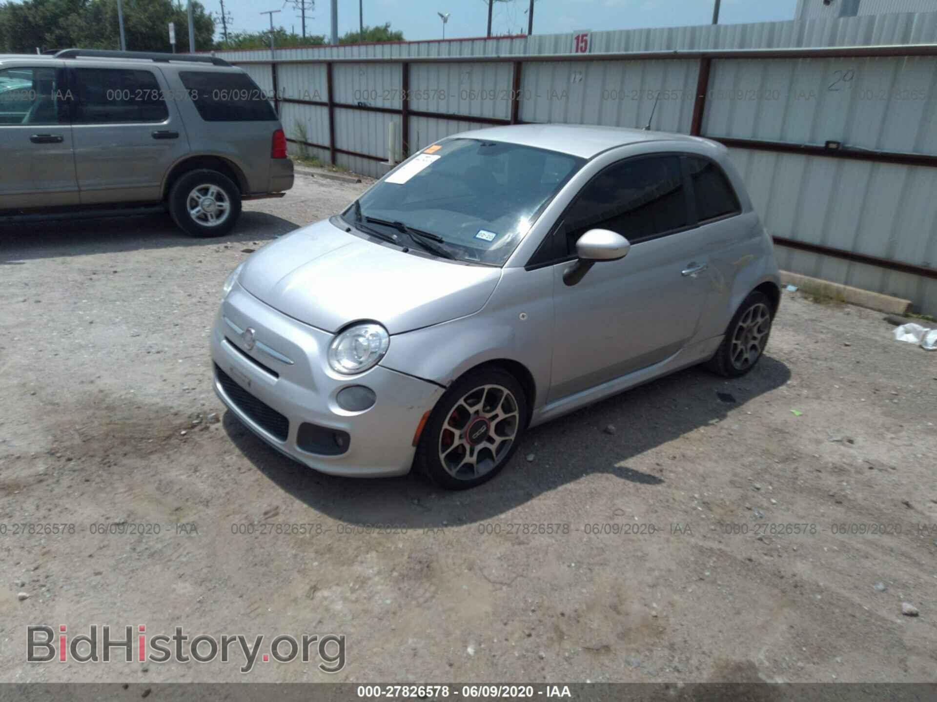 2012 FIAT 500 - VIN: 3C3CFFBR2CT357573 - Фото 2