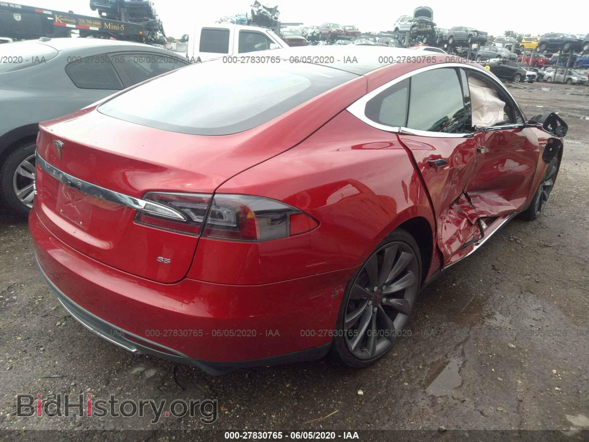 2014 TESLA MODEL S - VIN: 5YJSA1H17EFP32692 - Фото 4
