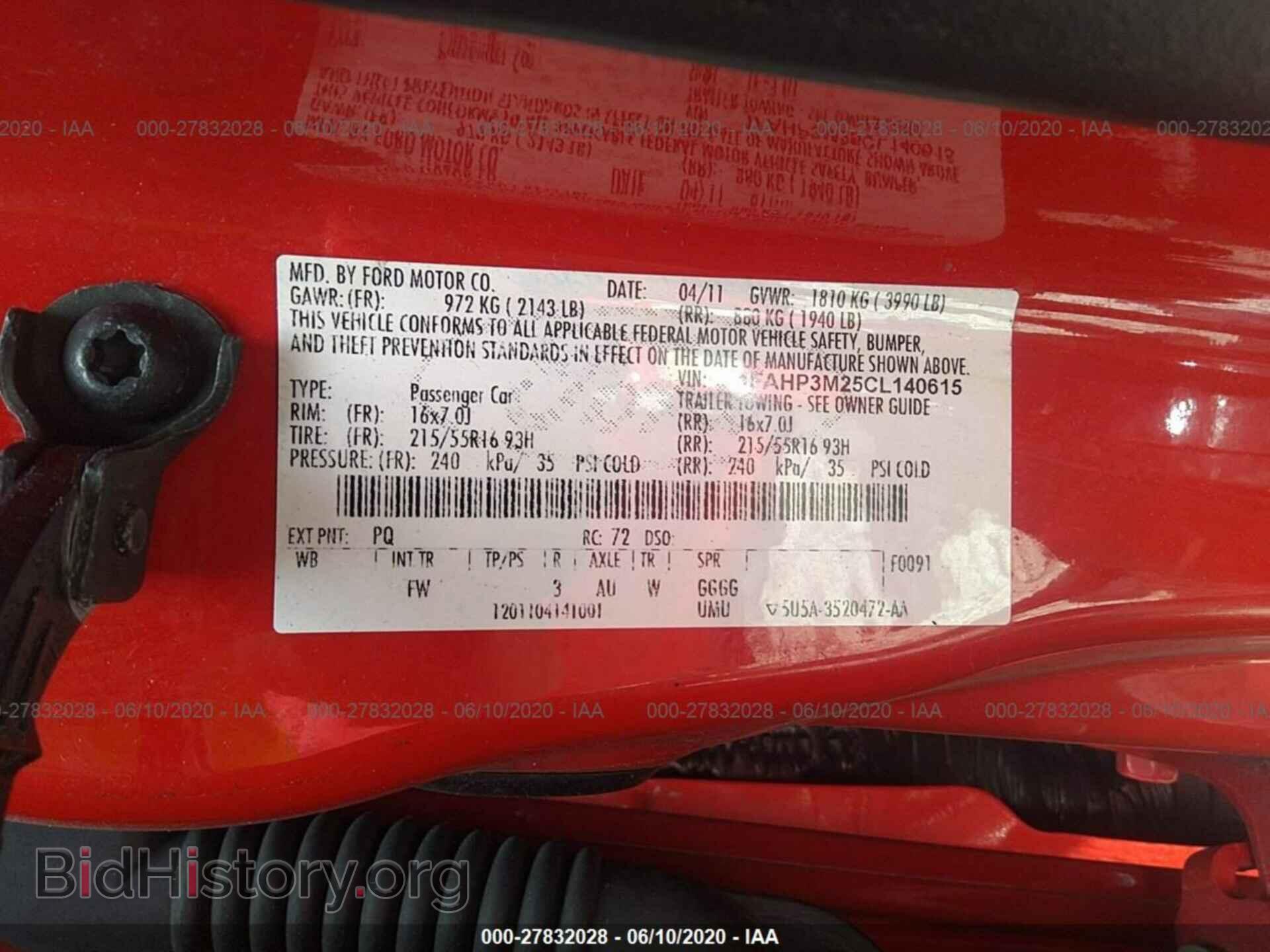 2012 FORD FOCUS - VIN: 1FAHP3M25CL140615 - Фото 9