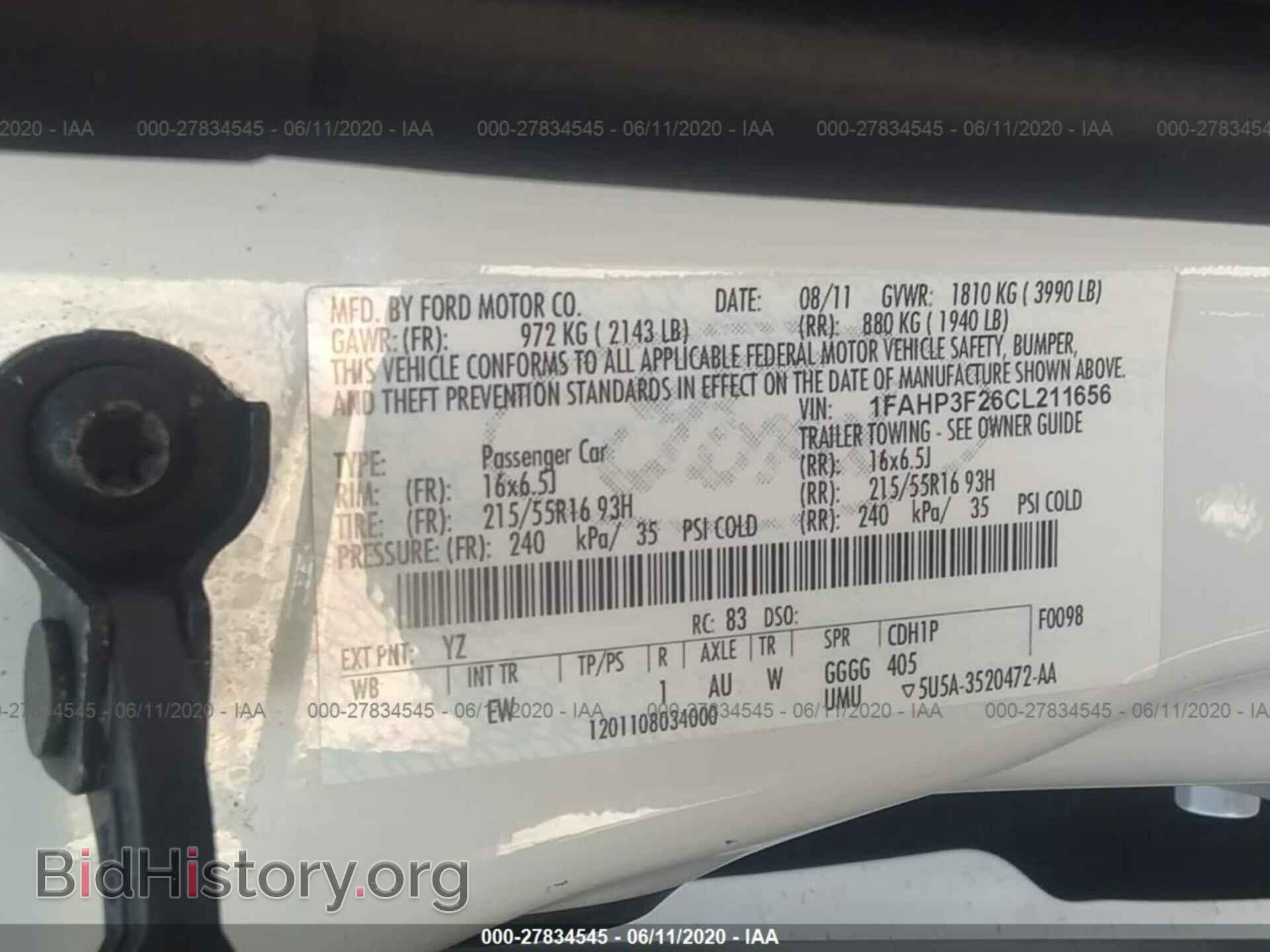 2012 FORD FOCUS - VIN: 1FAHP3F26CL211656 - Фото 9