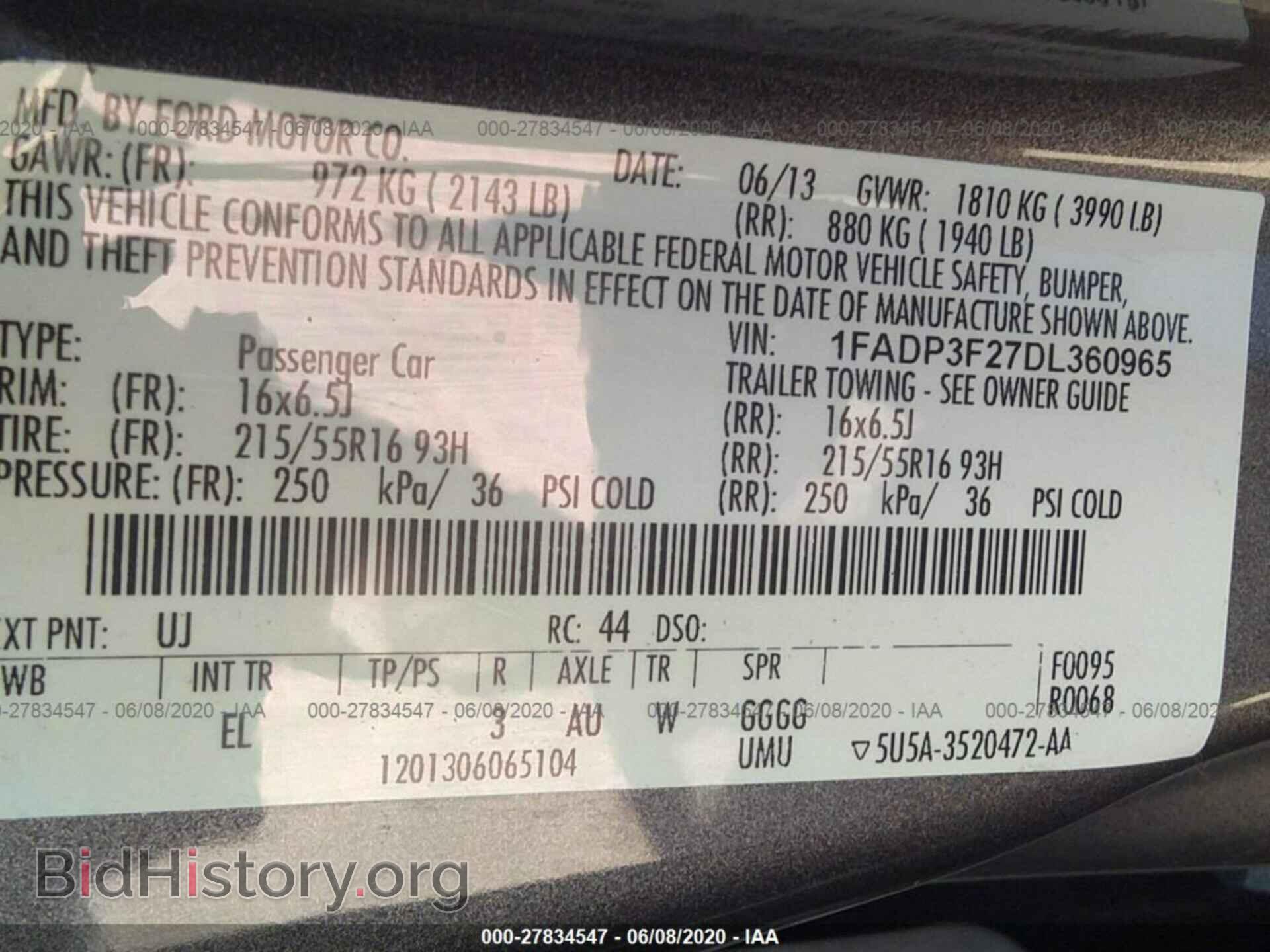 2013 FORD FOCUS - VIN: 1FADP3F27DL360965 - Photo 9