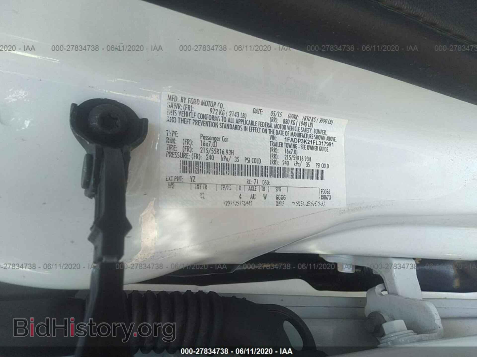 2015 FORD FOCUS - VIN: 1FADP3K21FL317991 - Фото 9