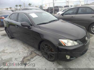 2006 Lexus IS 250, черный — VIN JTHBK262265003984, IAAI