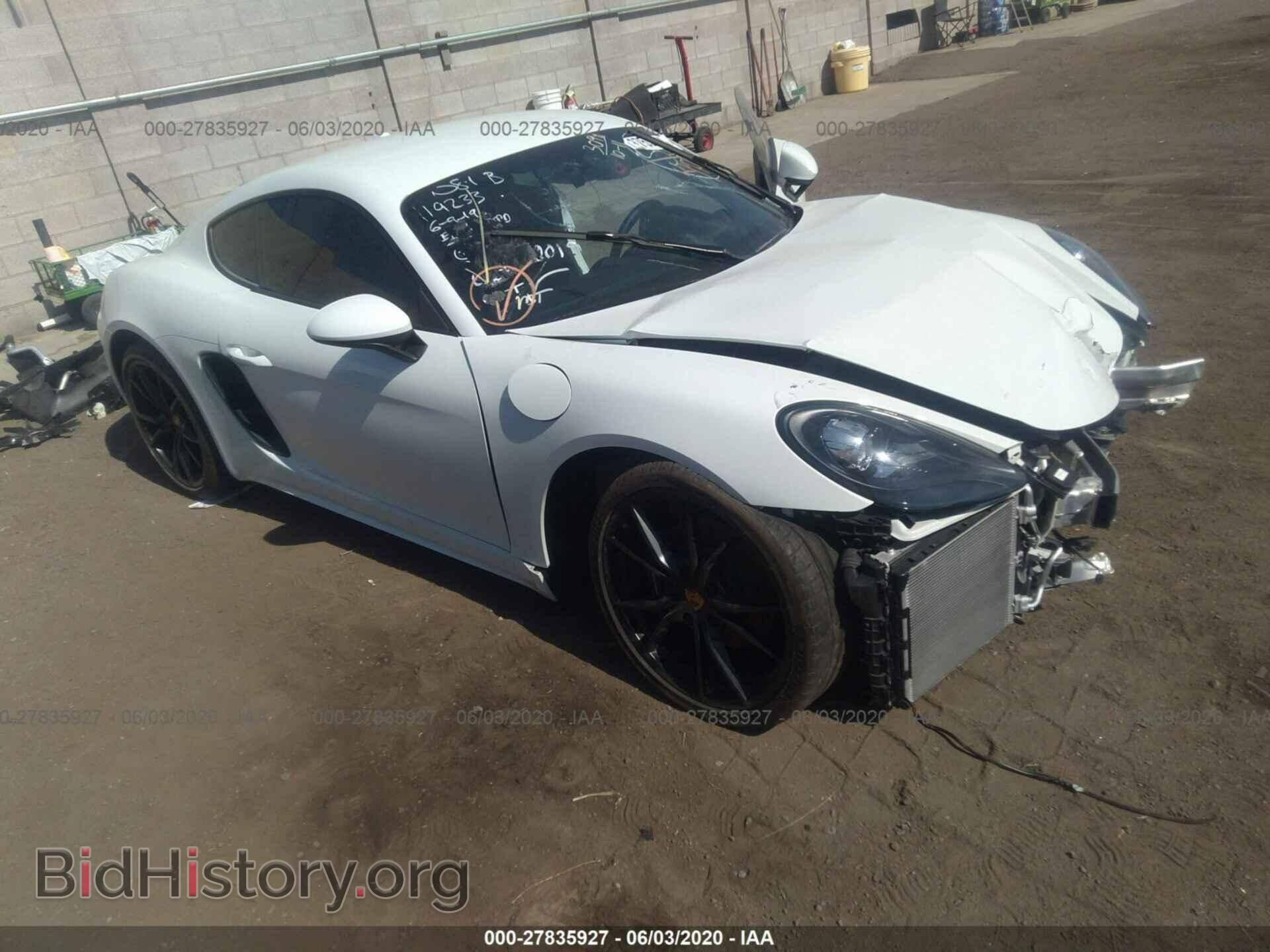 Фотография WP0AA2A85JK262443 - PORSCHE CAYMAN 2018