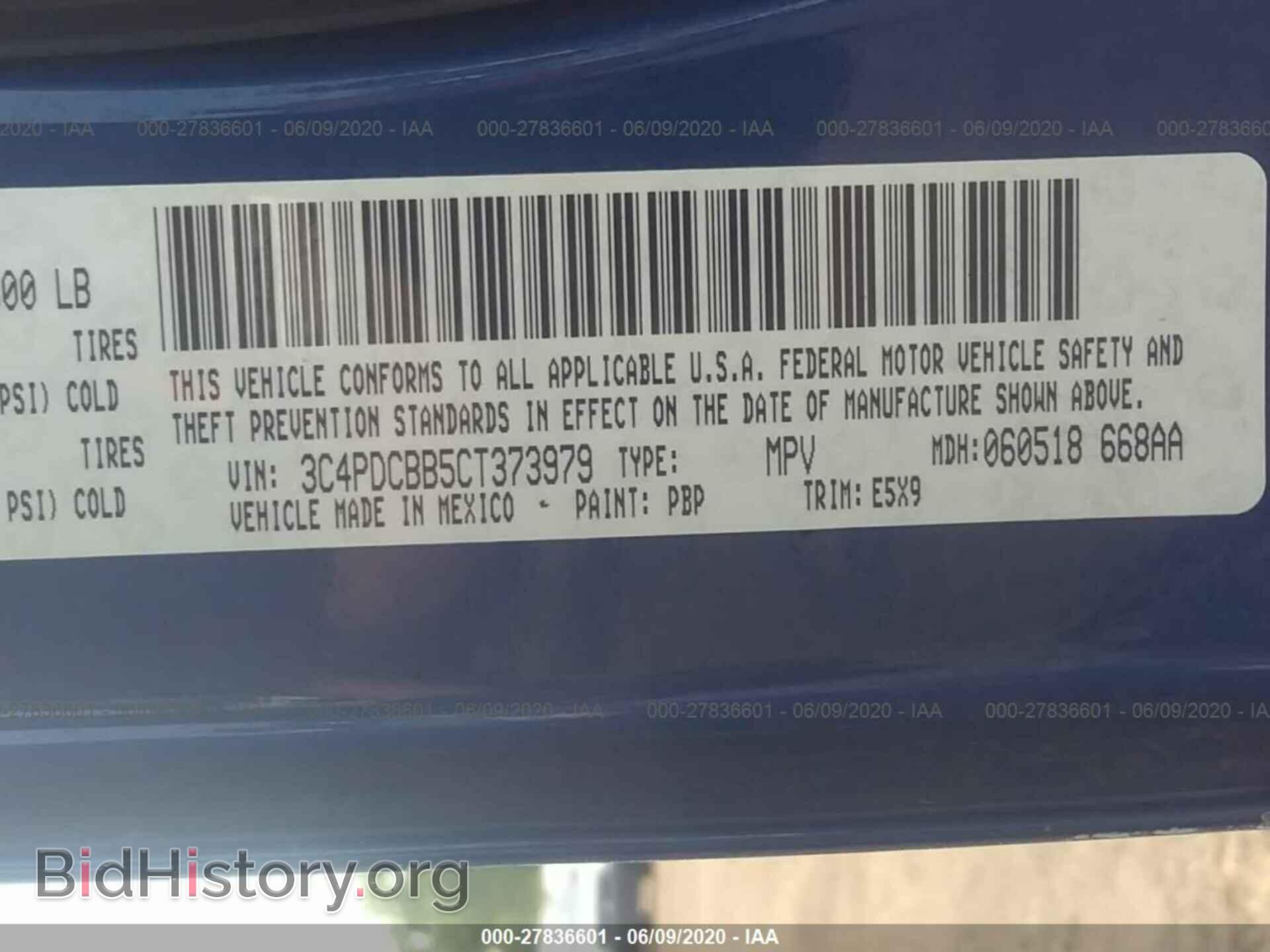 2012 DODGE JOURNEY - VIN: 3C4PDCBB5CT373979 - Photo 9