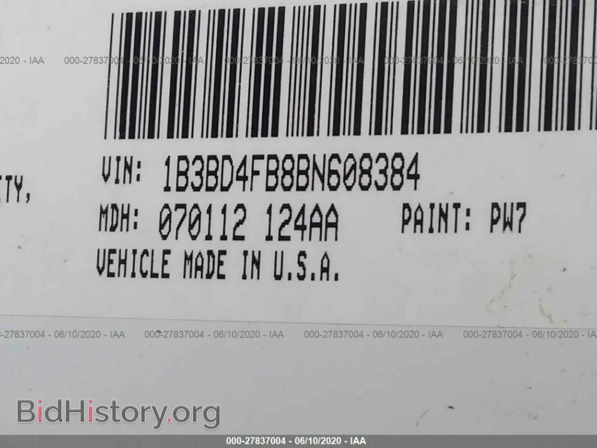 2011 DODGE AVENGER - VIN: 1B3BD4FB8BN608384 - Фото 9