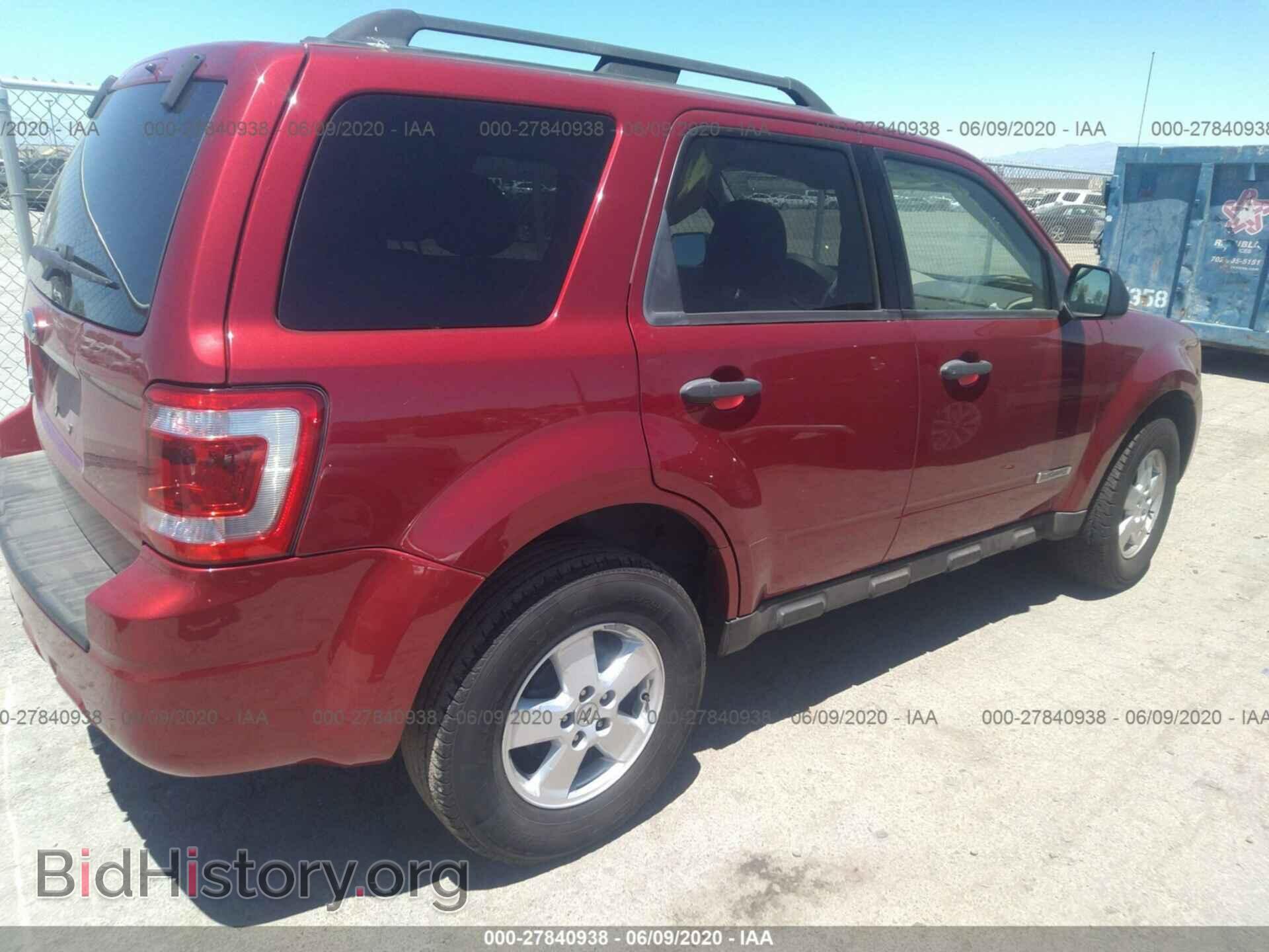 2008 FORD ESCAPE - VIN: 1FMCU03Z98KB90730 - Фото 4