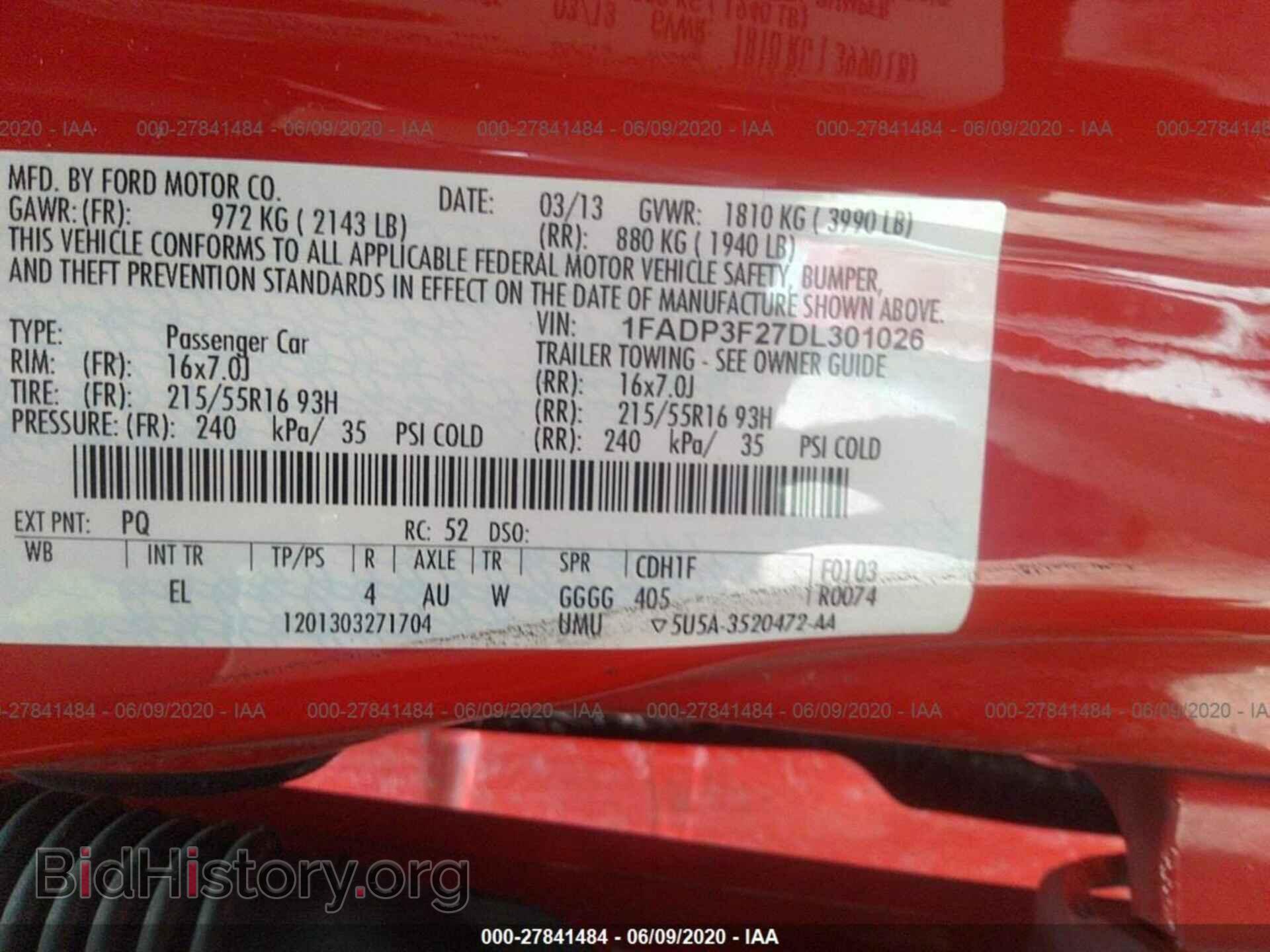 2013 FORD FOCUS - VIN: 1FADP3F27DL301026 - Photo 9
