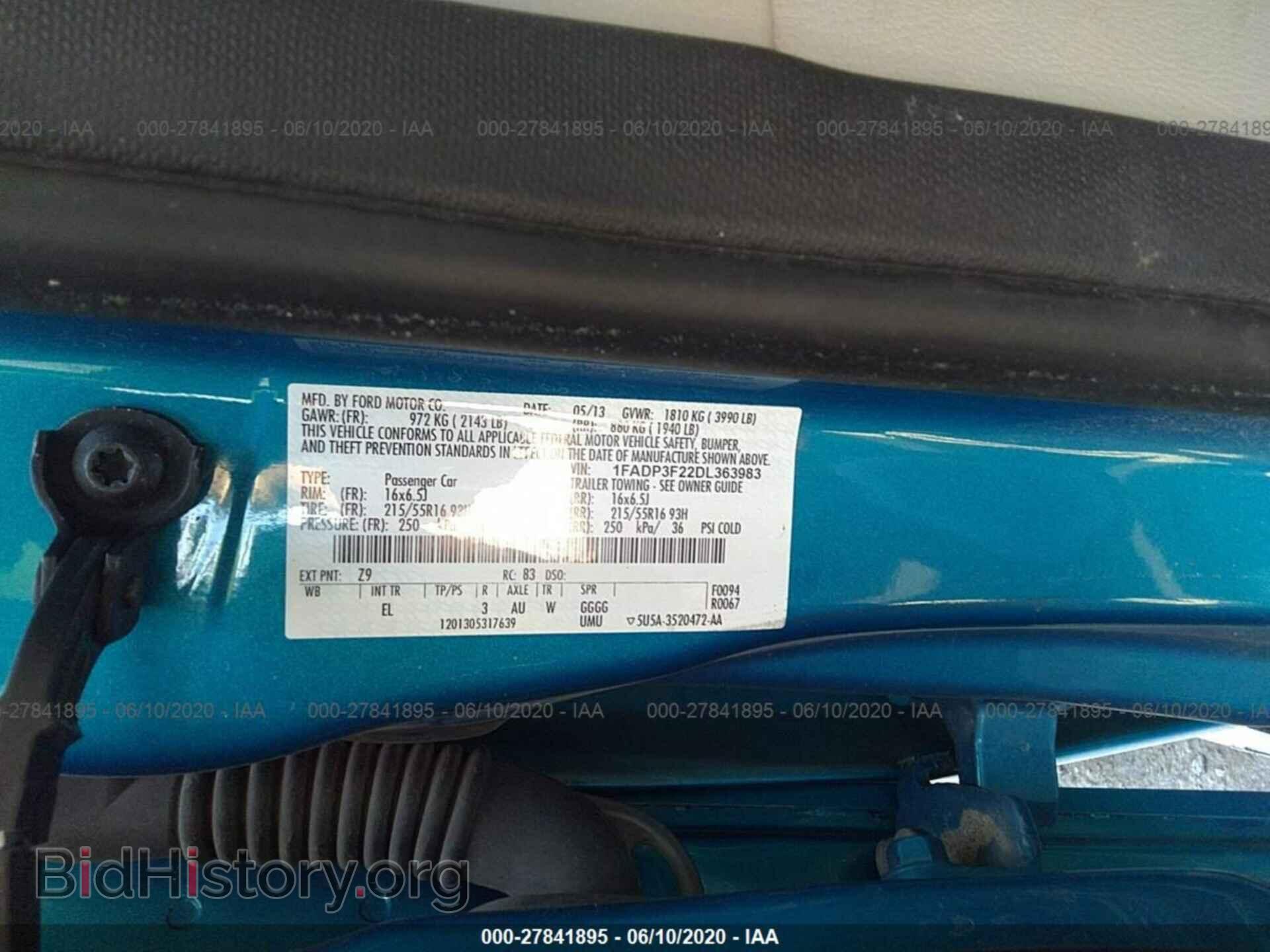 2013 FORD FOCUS - VIN: 1FADP3F22DL363983 - Photo 9