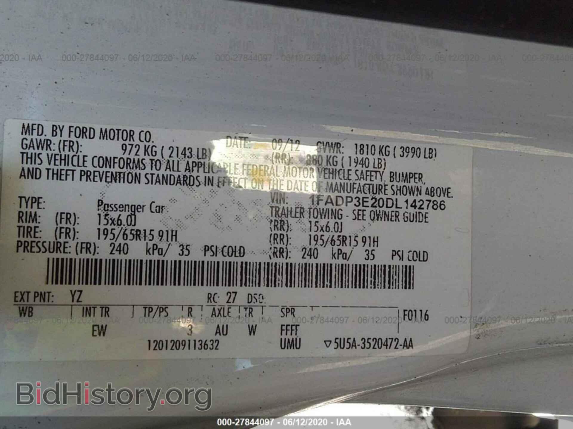 2013 FORD FOCUS - VIN: 1FADP3E20DL142786 - Photo 9