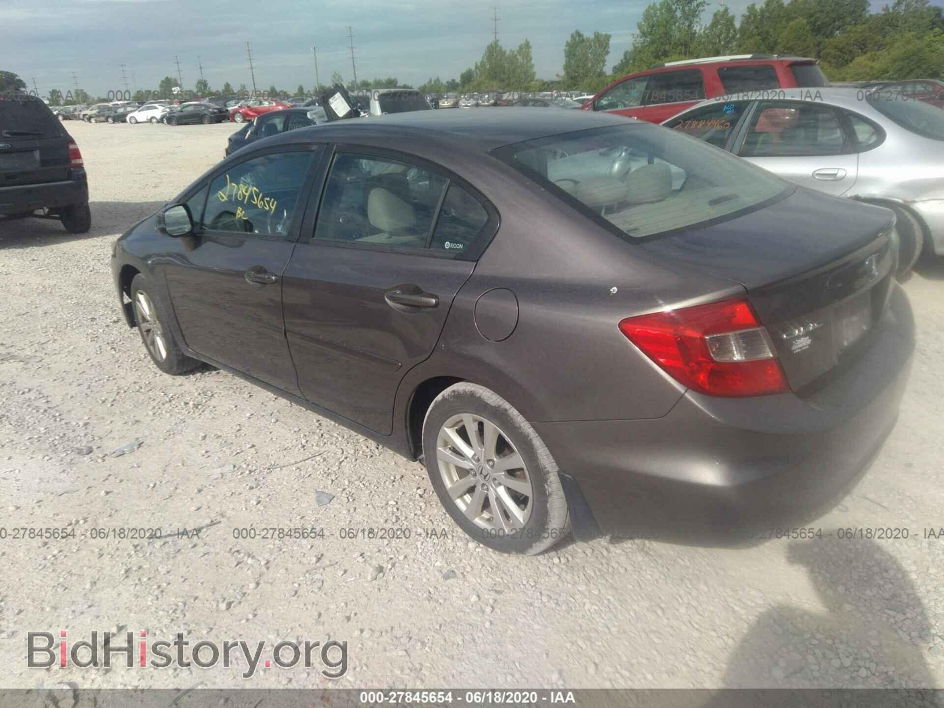 2012 HONDA CIVIC - VIN: 19XFB2F83CE006237 - Фото 3