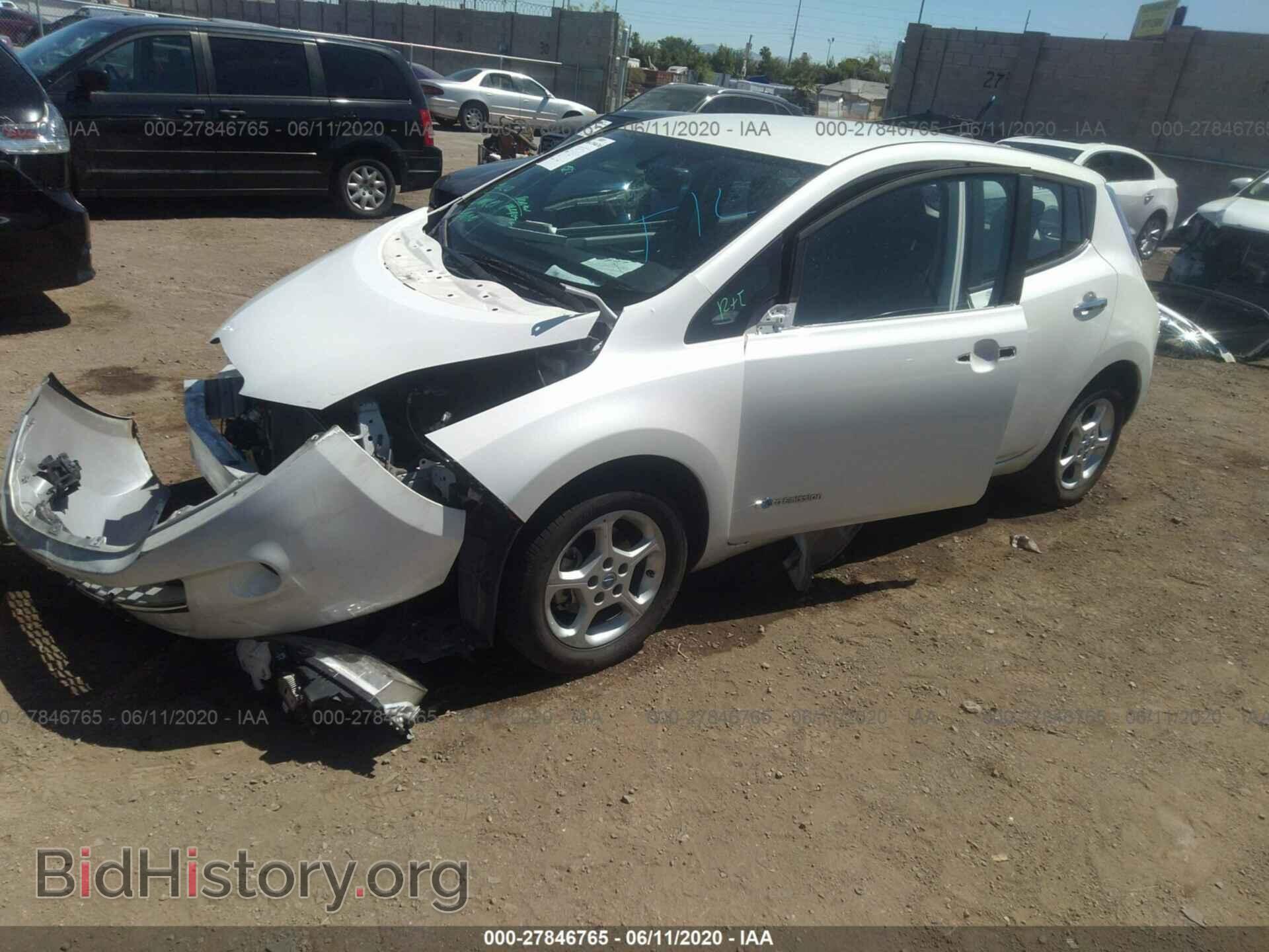 2013 NISSAN LEAF - VIN: 1N4AZ0CP7DC422165 - Фото 2