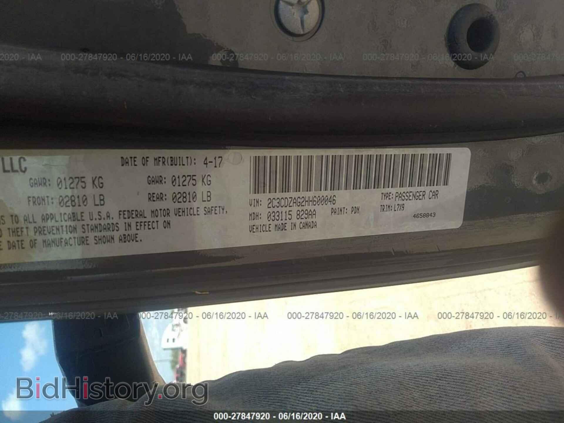 2017 DODGE CHALLENGER - VIN: 2C3CDZAG2HH600046 - Photo 9