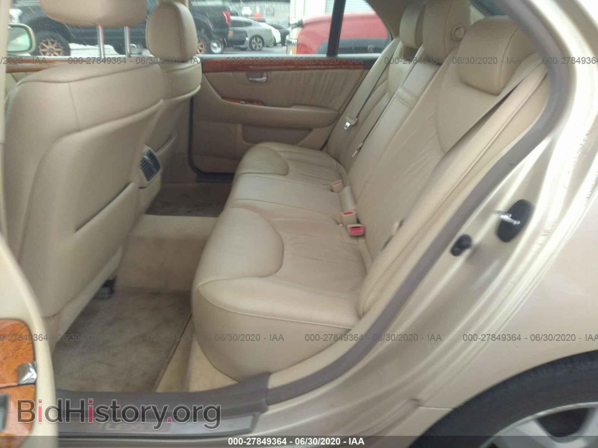 2005 LEXUS LS - VIN: JTHBN36F255024915 - Photo 8