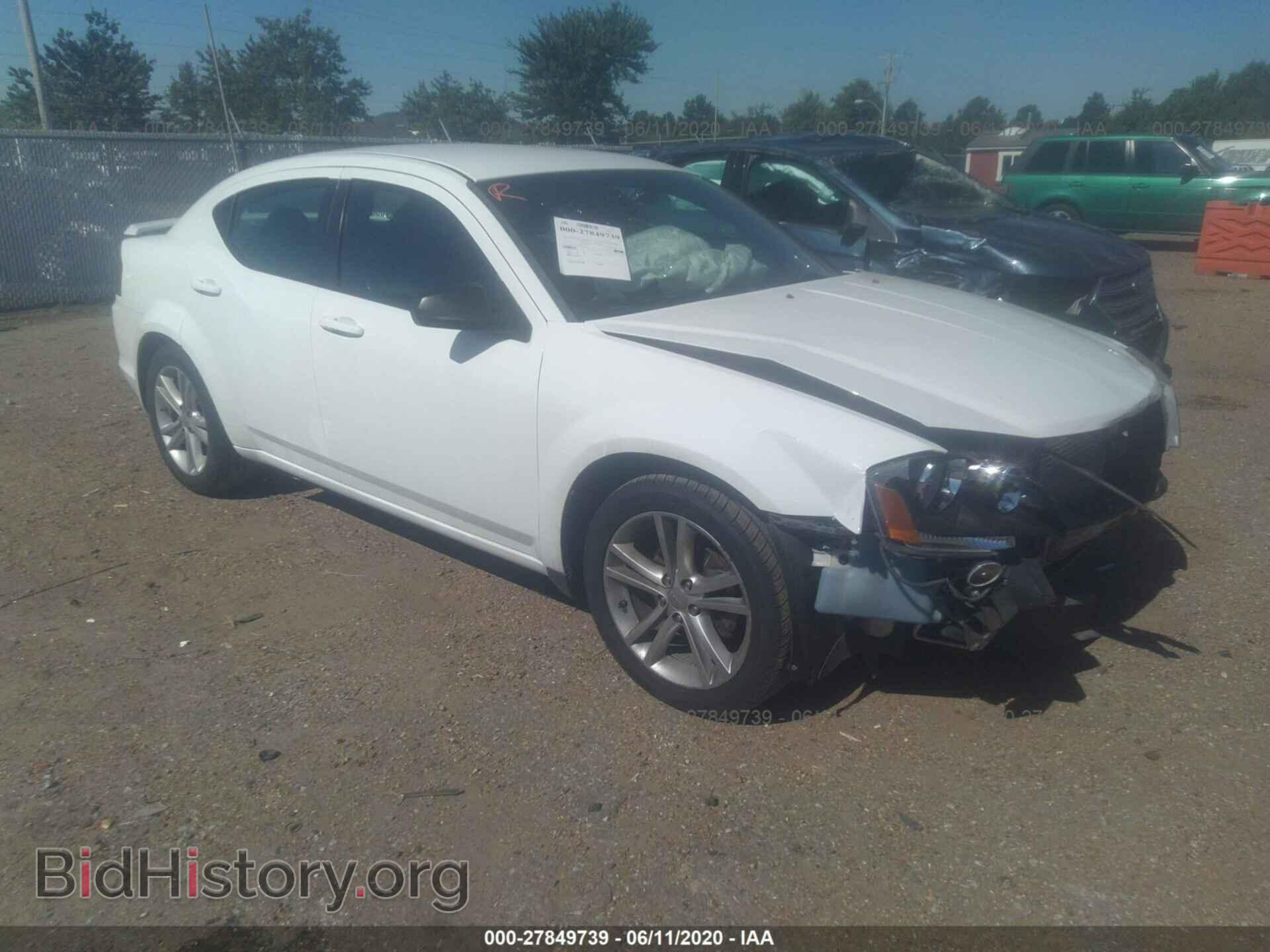 Фотография 1C3CDZAG3DN769574 - DODGE AVENGER 2013