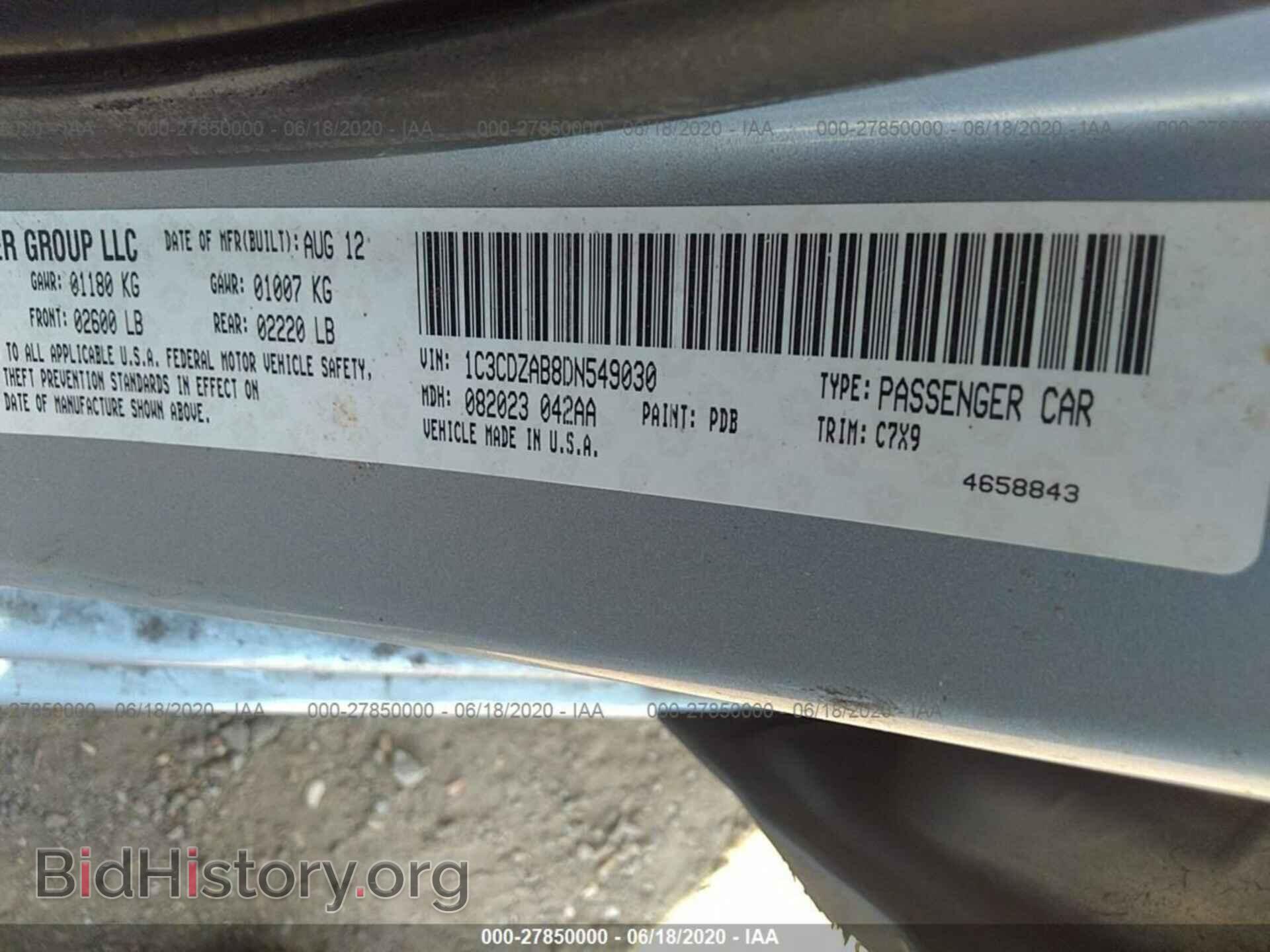 2013 DODGE AVENGER - VIN: 1C3CDZAB8DN549030 - Photo 9