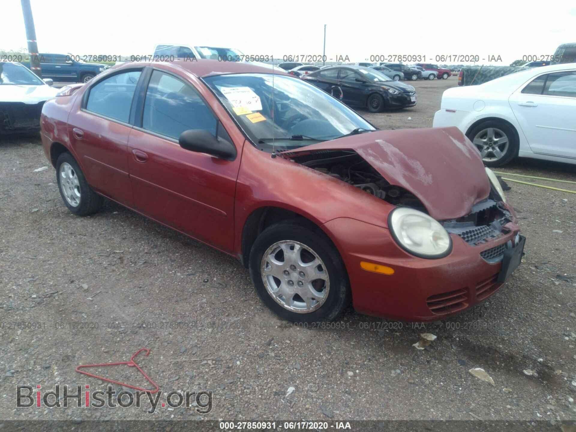 Фотография 1B3ES56C05D136189 - DODGE NEON 2005