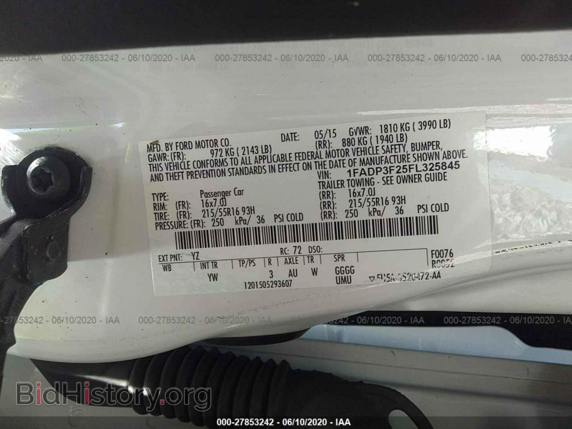 2015 FORD FOCUS - VIN: 1FADP3F25FL325845 - Фото 9