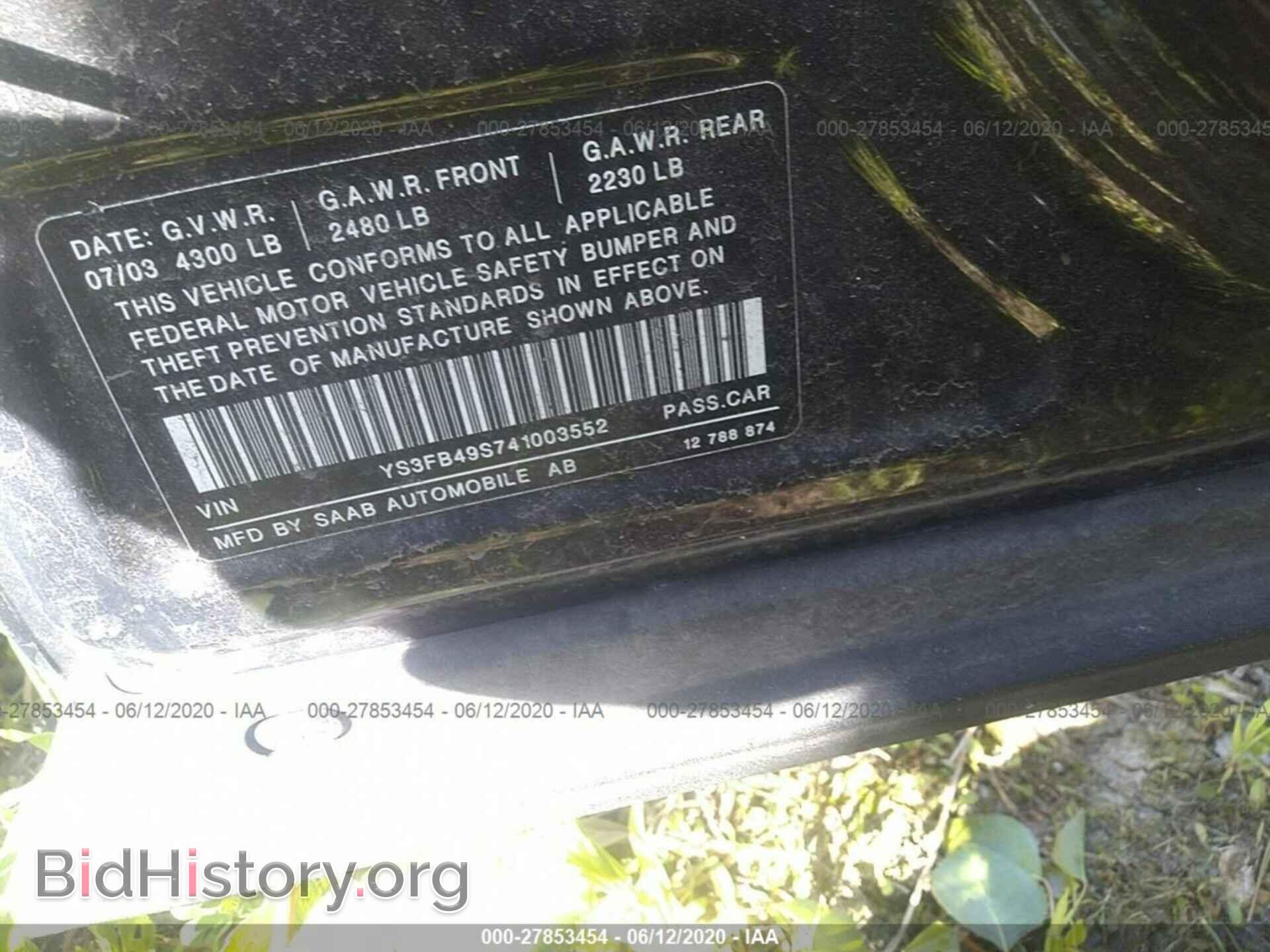2004 SAAB 9-3 - VIN: YS3FB49S741003552 - Photo 9