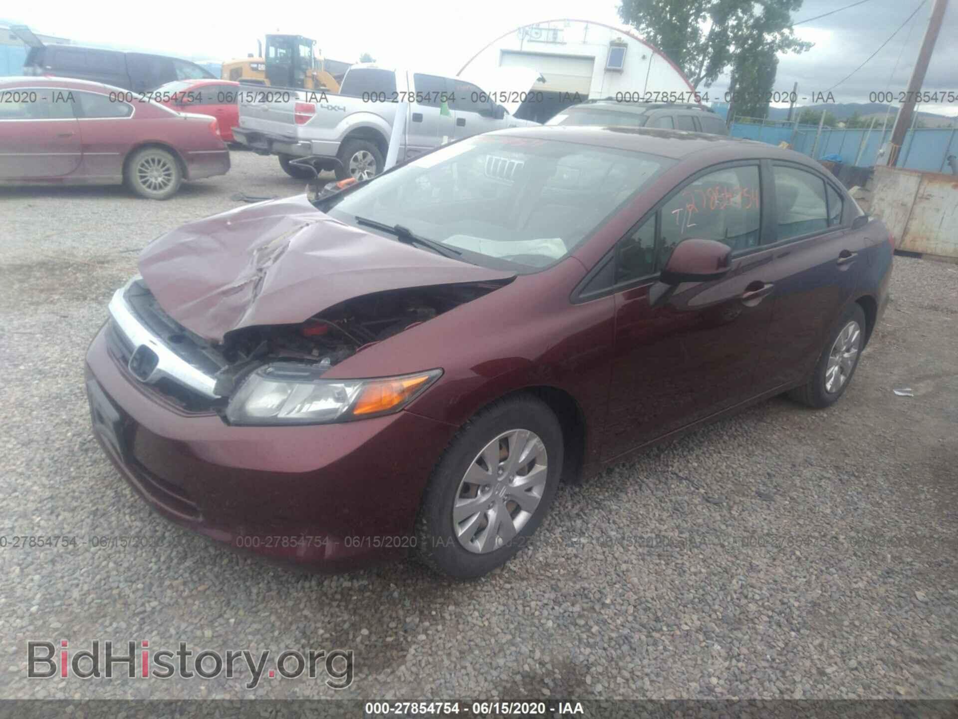 2012 HONDA CIVIC - VIN: 2HGFB2F50CH591032 - Фото 2
