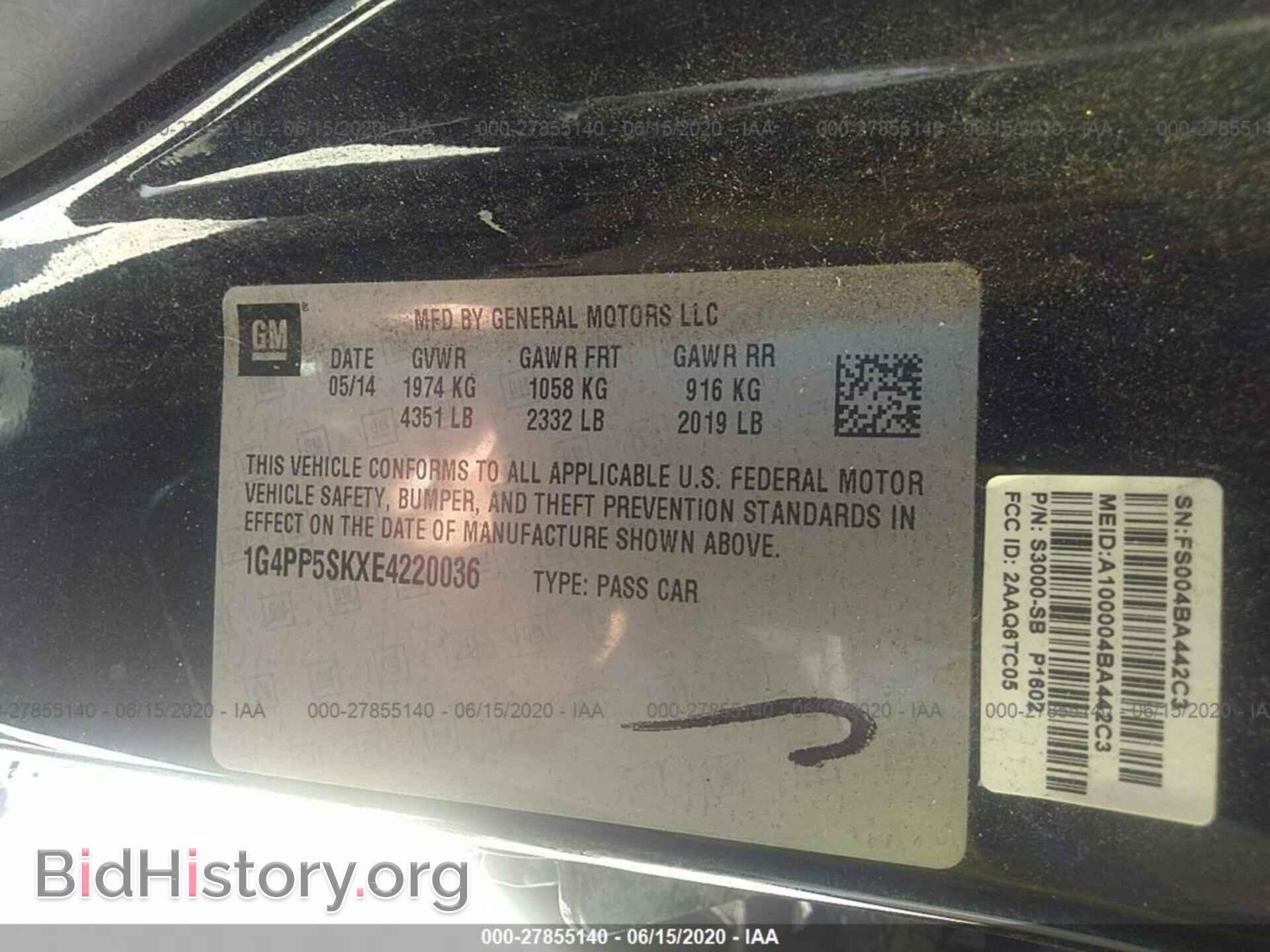 2014 BUICK VERANO - VIN: 1G4PP5SKXE4220036 - Фото 9