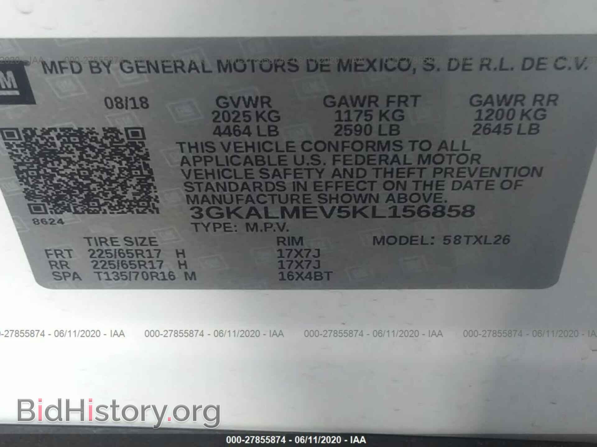 2019 GMC TERRAIN - VIN: 3GKALMEV5KL156858 - Фото 9