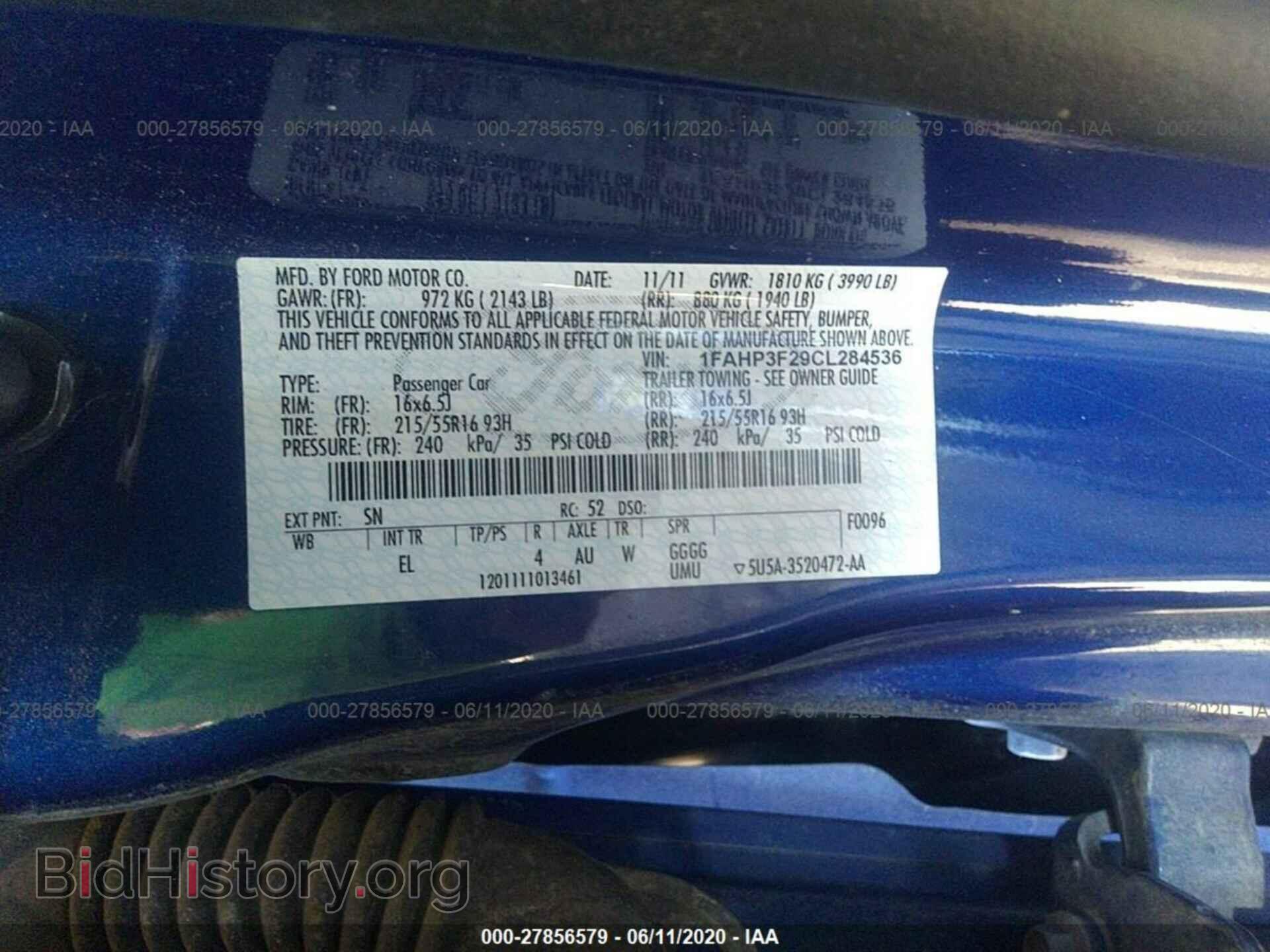2012 FORD FOCUS - VIN: 1FAHP3F29CL284536 - Photo 9